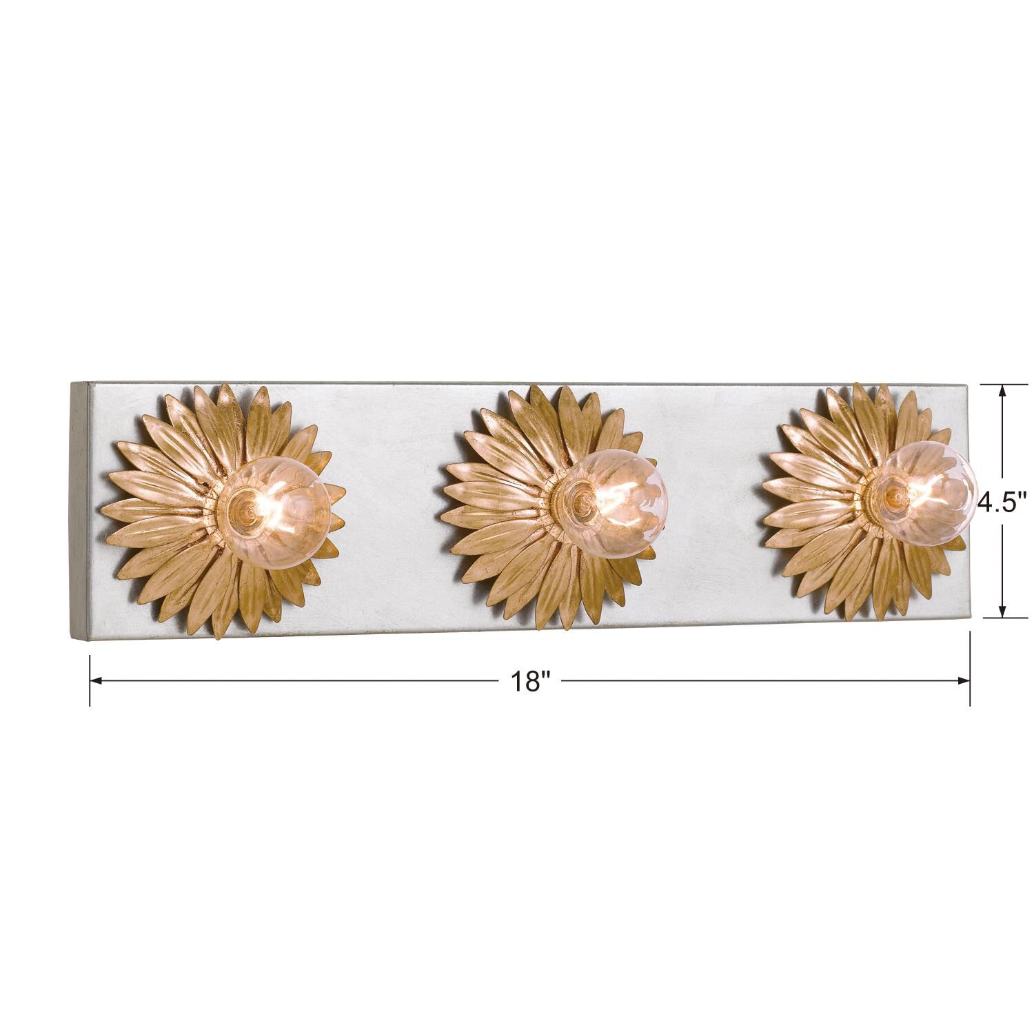 Broche 18 Inch 3 Light Bath Vanity Light by Crystorama
