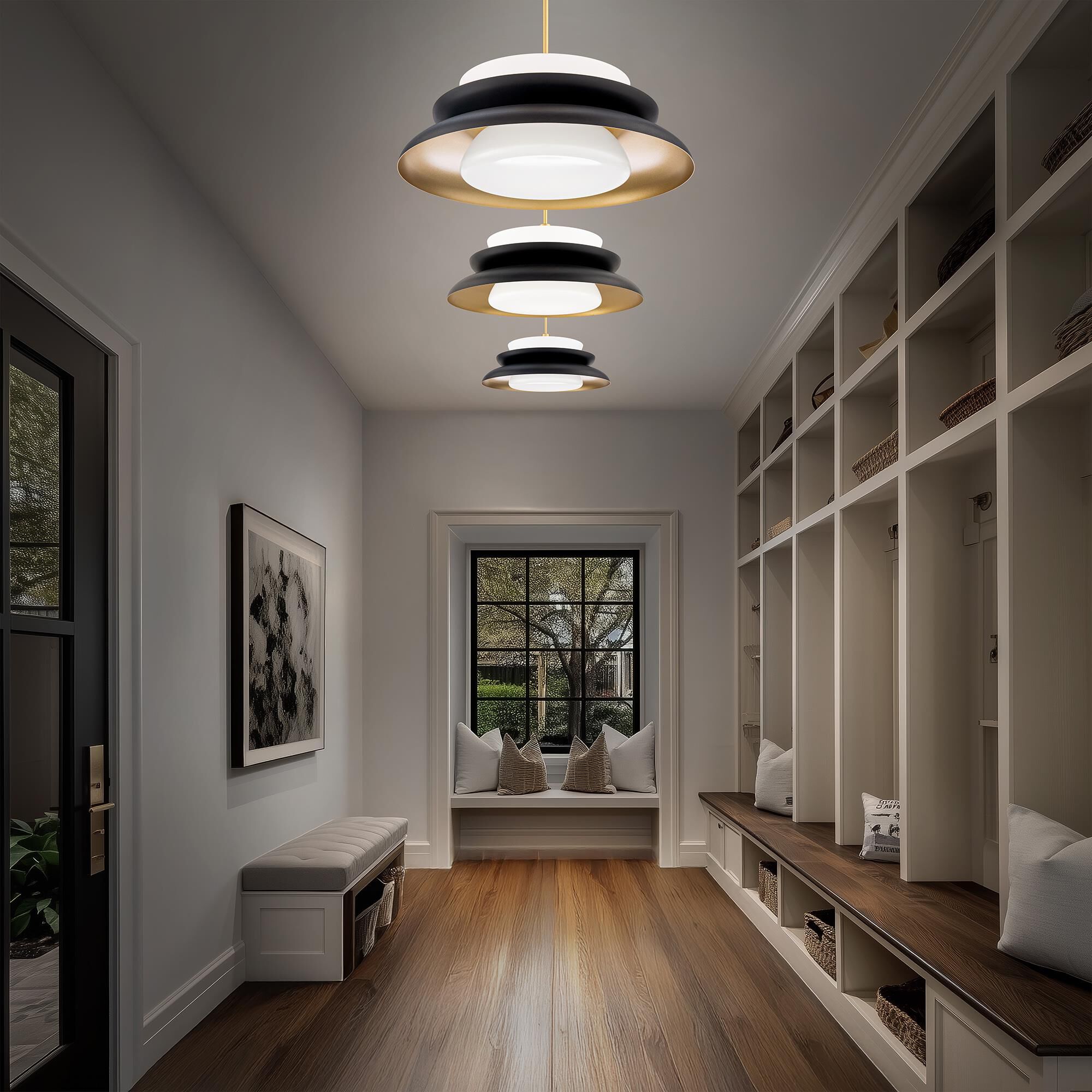 Shown in Black and Gold finish