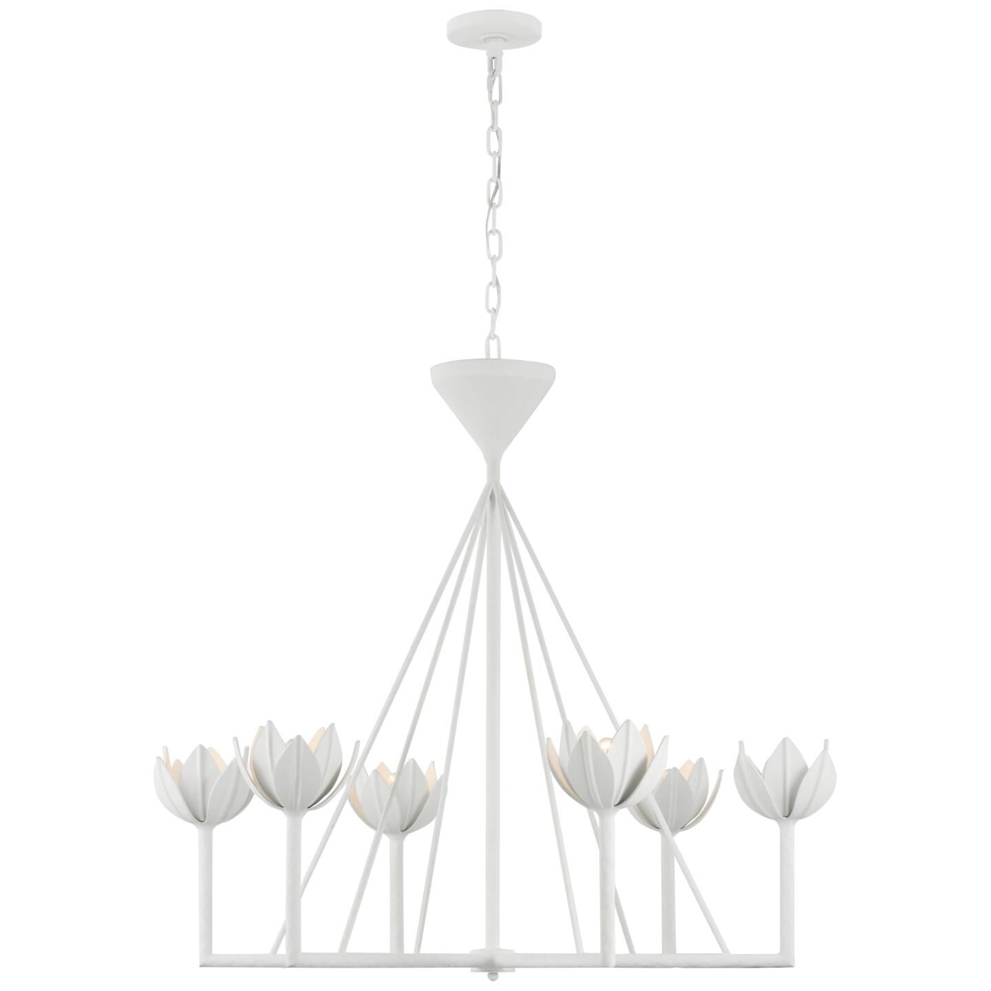 Julie Neill Alberto 38 Inch 6 Light LED Chandelier by Visual Comfort Signature Collection