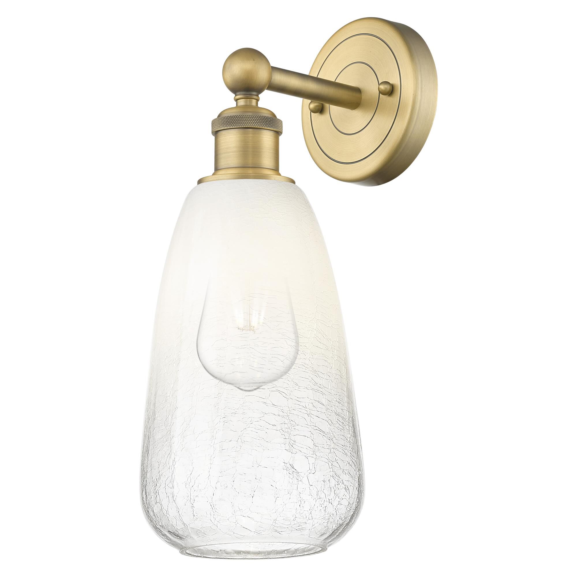 Shown in Brushed Brass finish and Opal glass