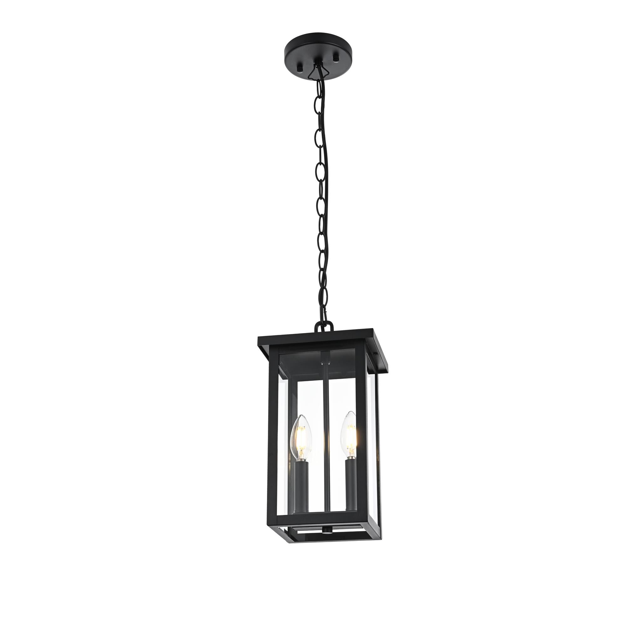 Venango 7 Inch Outdoor Hanging Lantern by Elegant Lighting