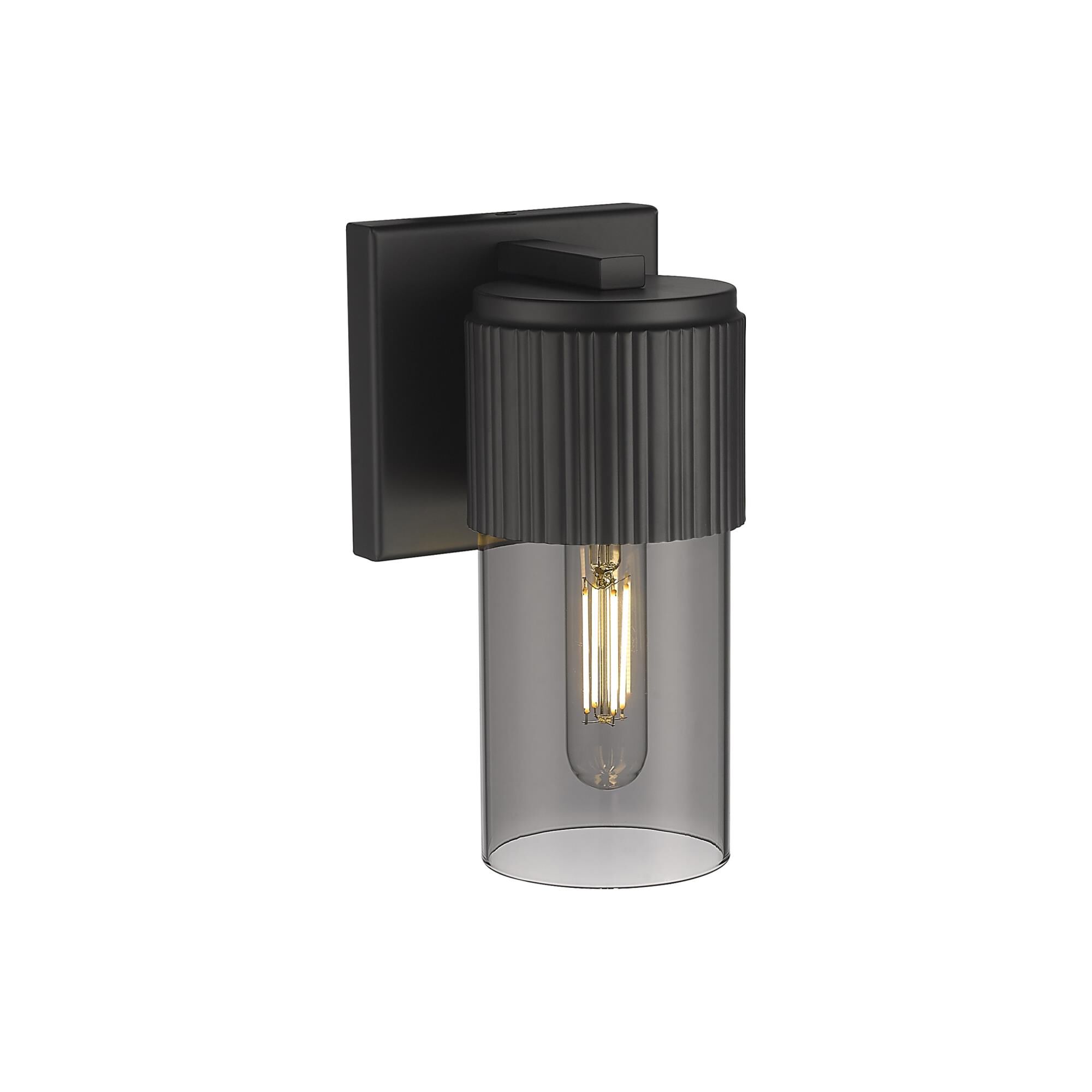 Shown in Matte Black finish and Plated Smoke glass