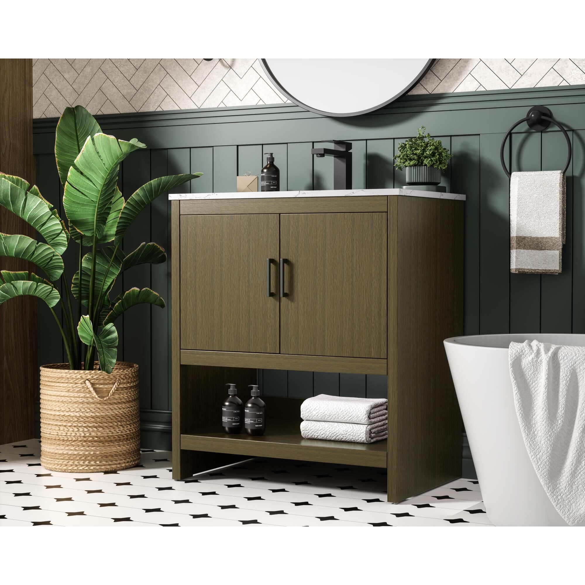 Ira 30 Inch Bath Vanity by Elegant Dcor