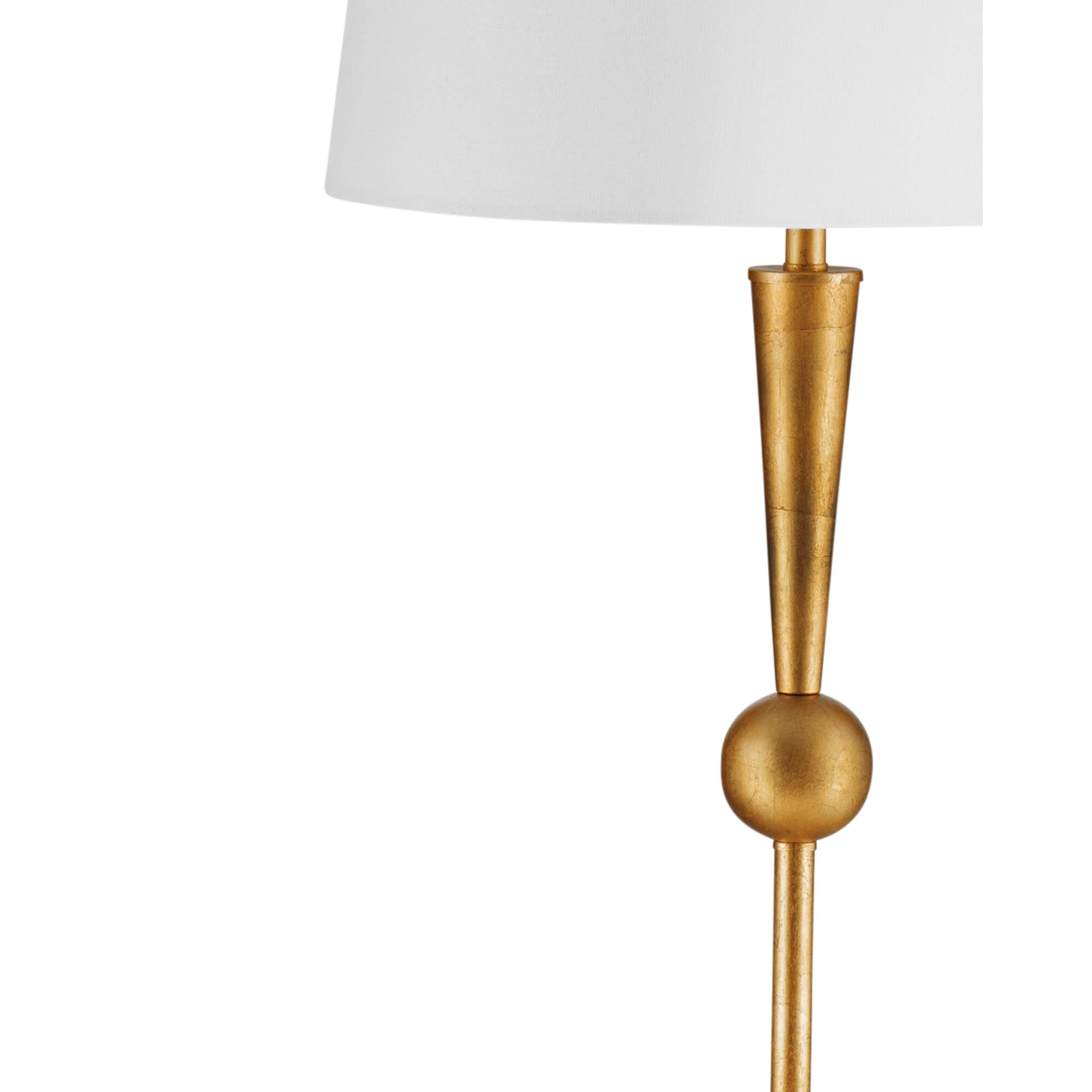 Shown in Gold finish and White shade