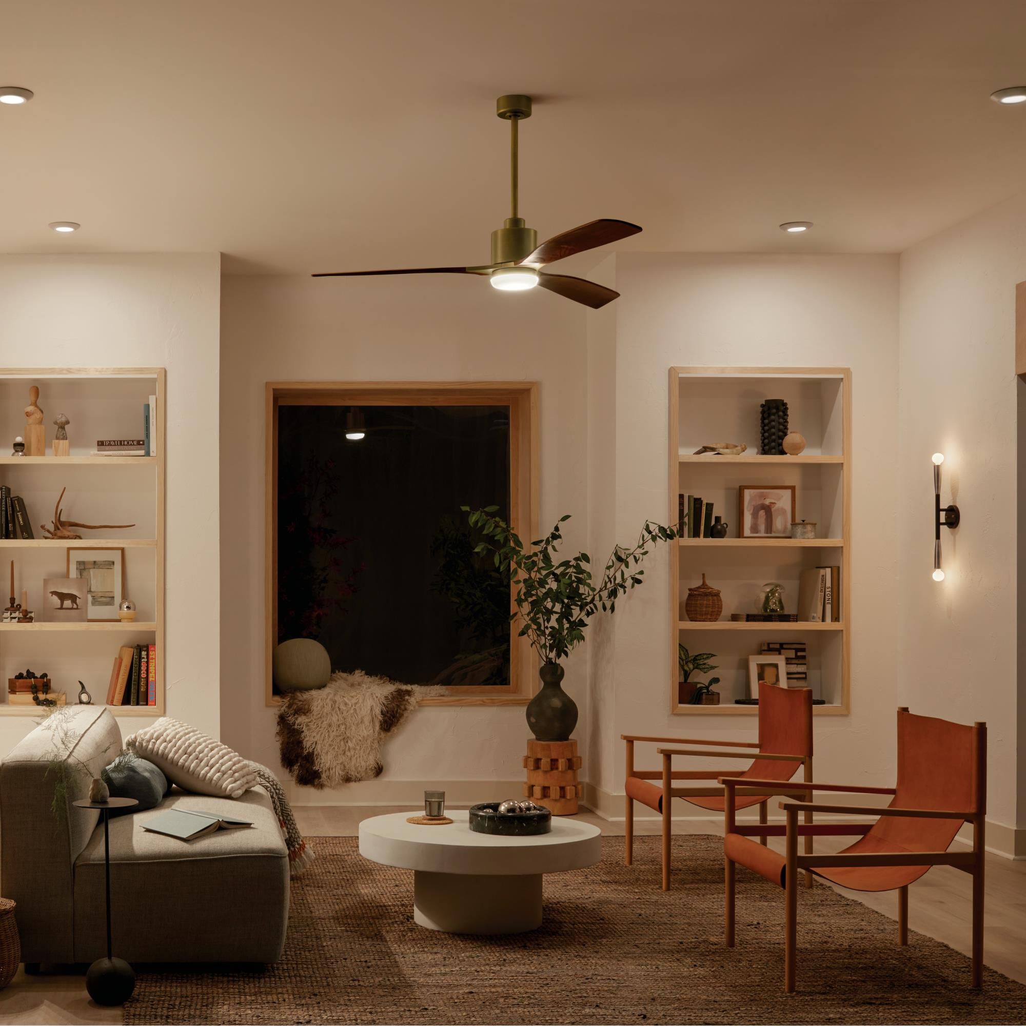 Ridley II 60 Inch Ceiling Fan with Light Kit by Kichler Lighting