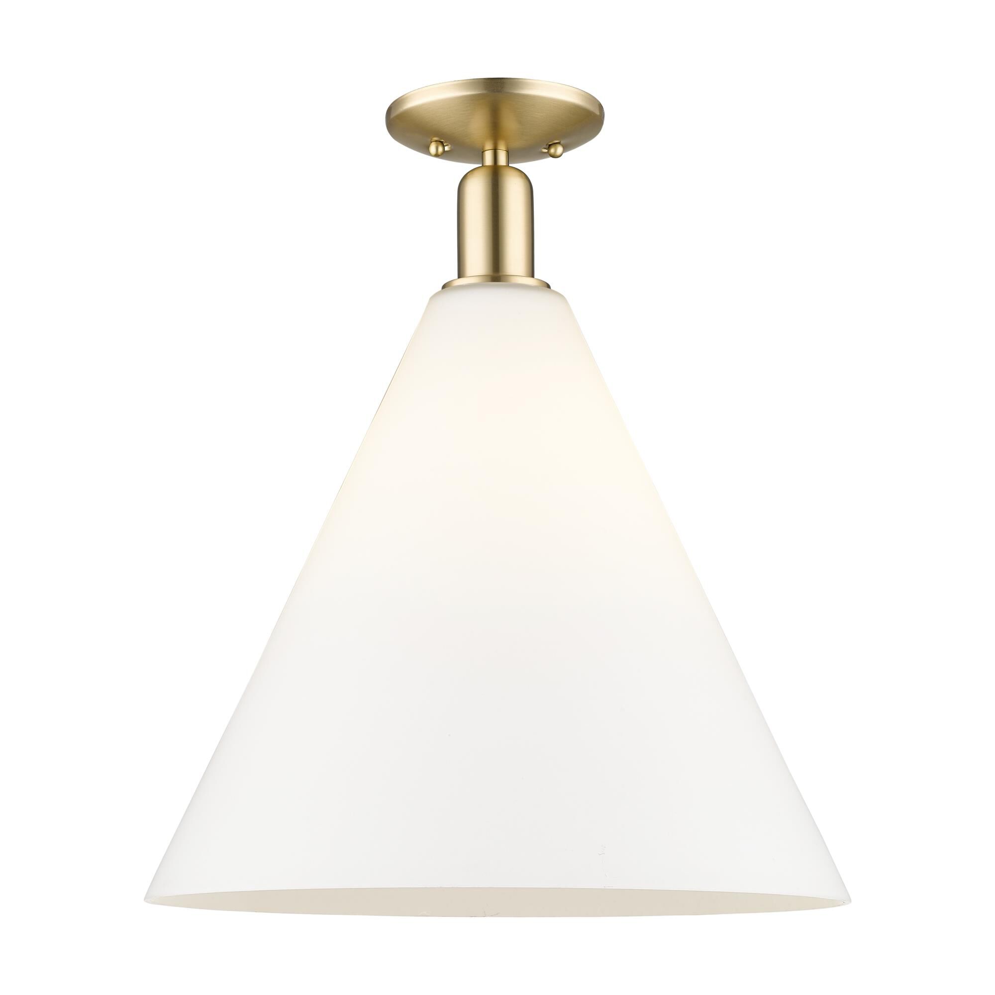 Bruno Marashlian Berkshire Glass 16 Inch Semi Flush Mount by Innovations Lighting