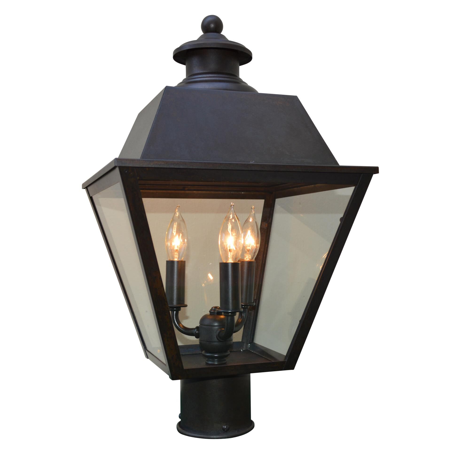 Inverness 16 Inch Tall 3 Light Outdoor Post Lamp by Arroyo Craftsman