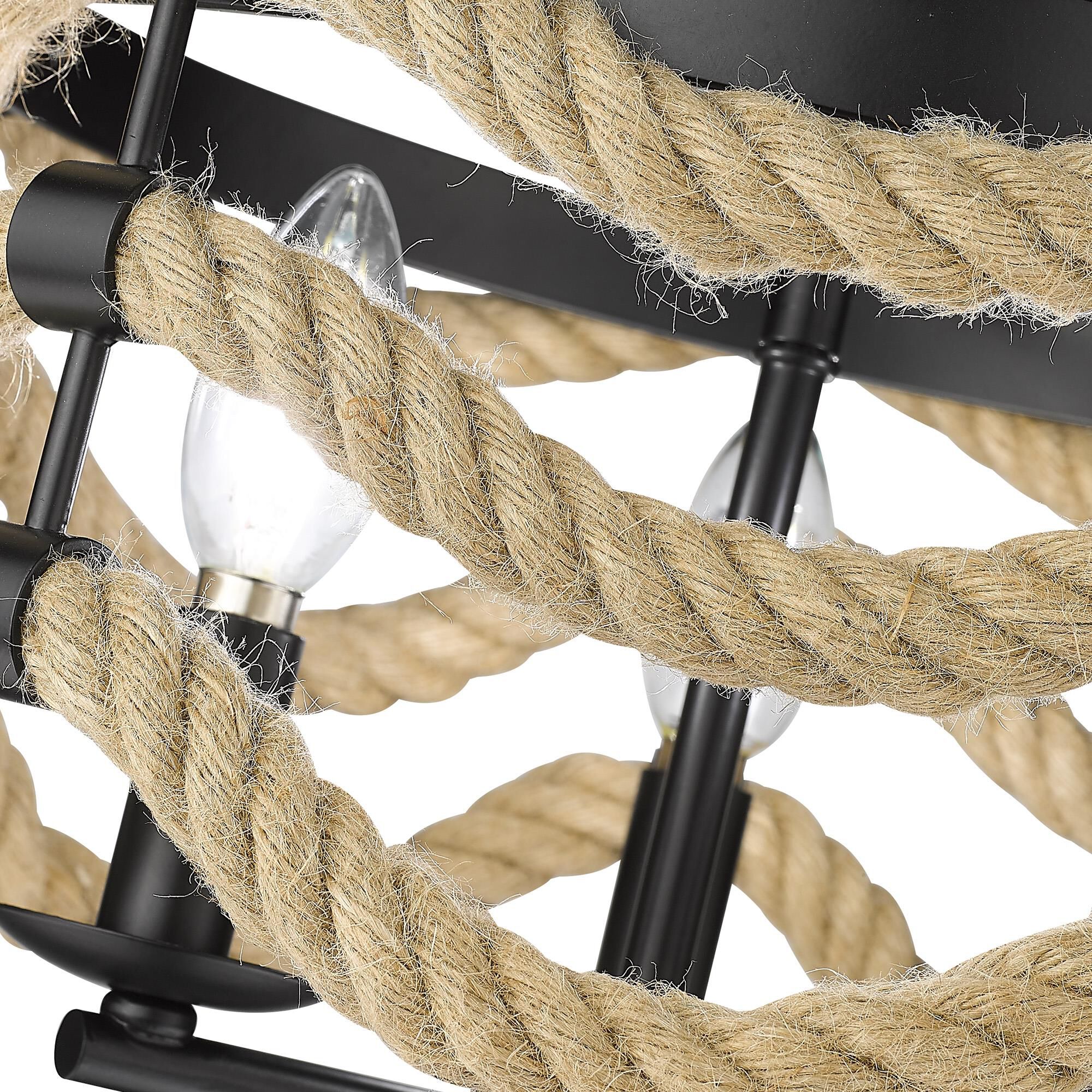 Marissa 14 Inch 3 Light Semi Flush Mount by Golden Lighting