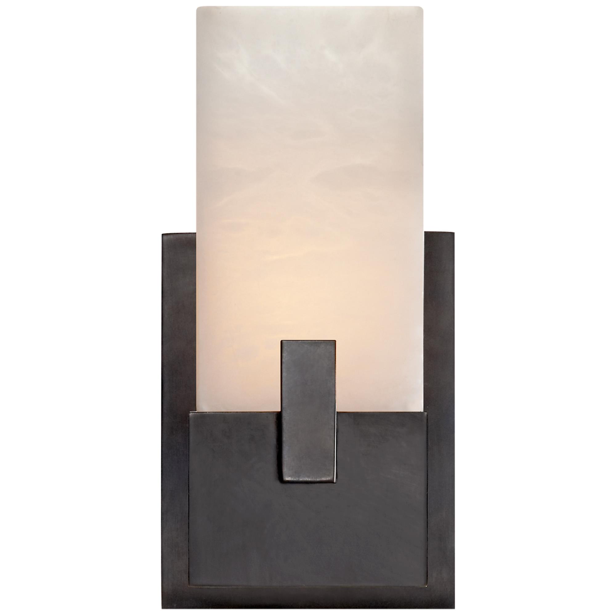 Shown in Bronze finish and Alabaster glass