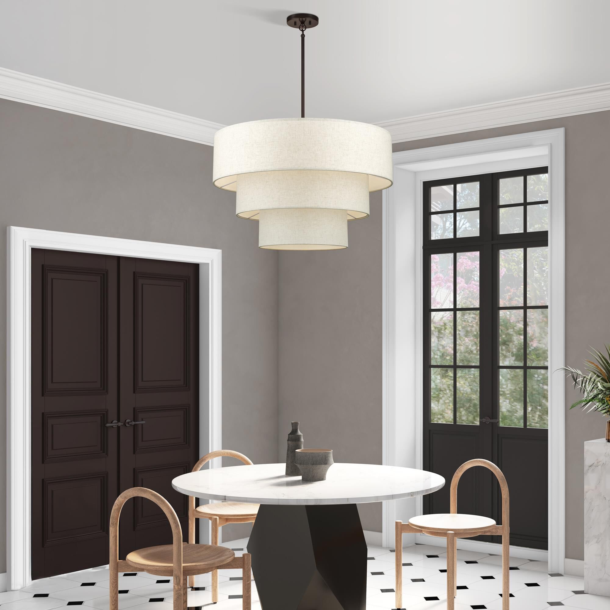 Manorwood 32 Inch Large Pendant by Livex Lighting