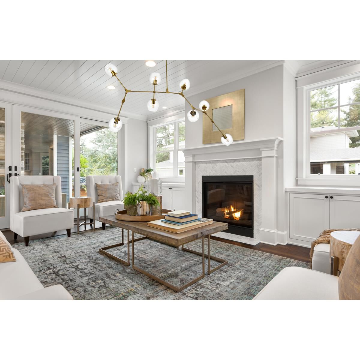 Cavoli 74 Inch Linear Suspension Light by Elegant Lighting