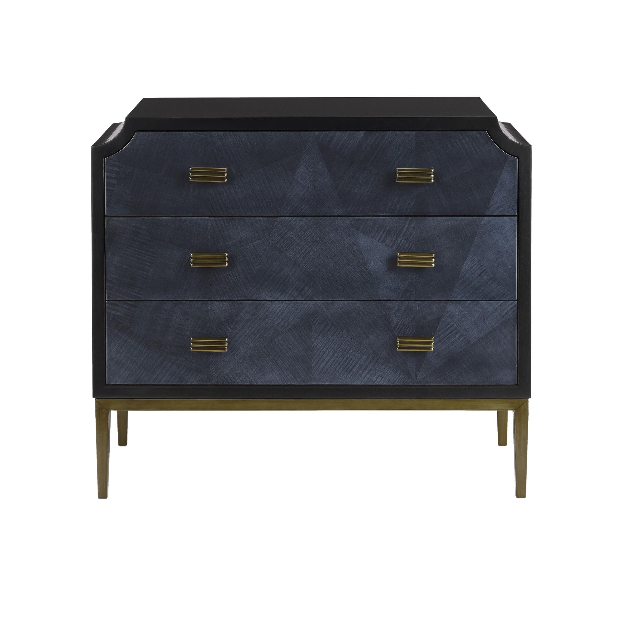 Shown in Dark Sapphire/Caviar Black/Antique Brass finish