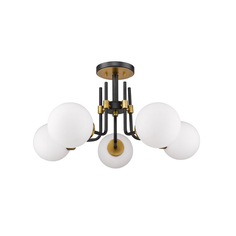 Parsons 27 Inch 5 Light Semi Flush Mount by Z-Lite