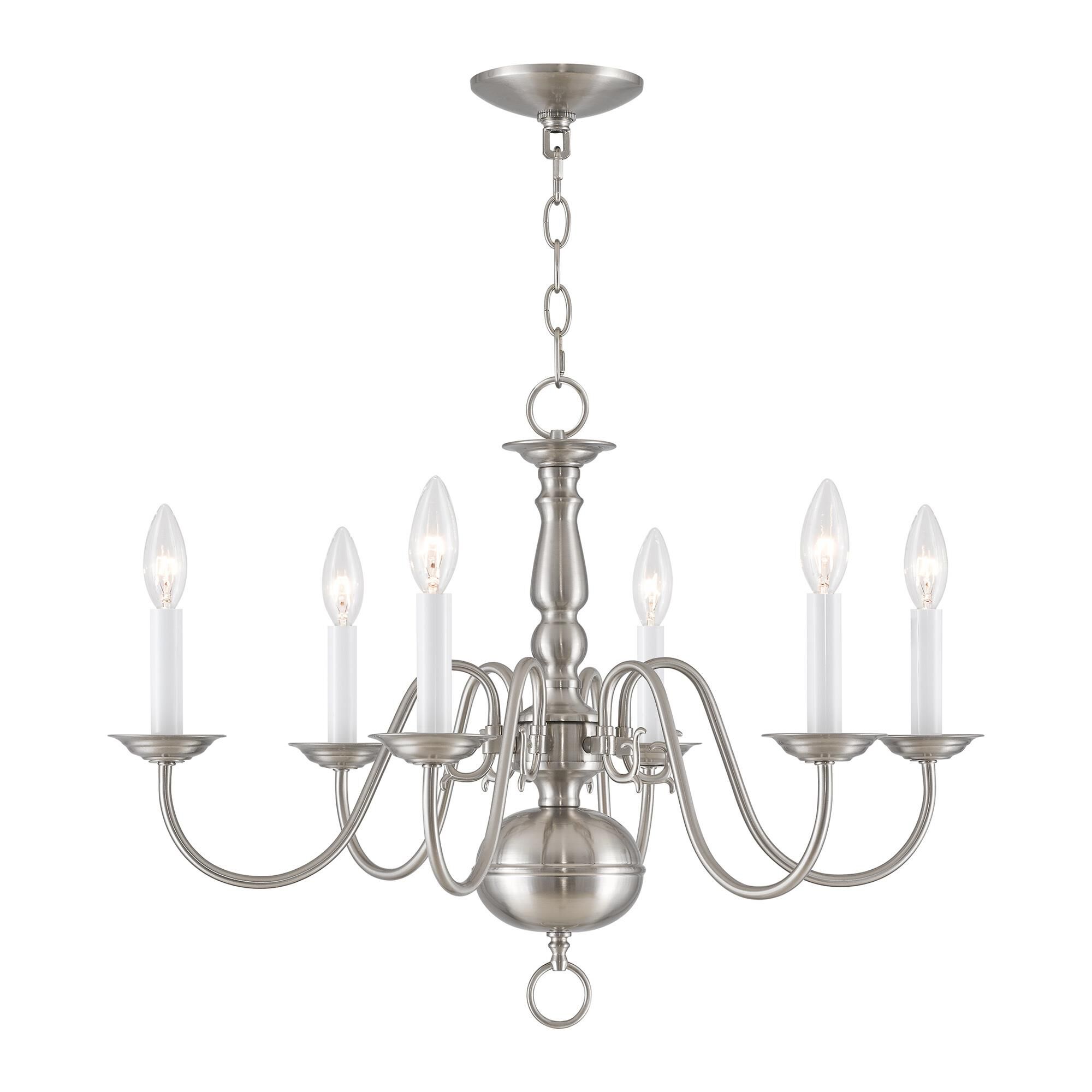 Williamsburgh 24 Inch 6 Light Chandelier by Livex Lighting