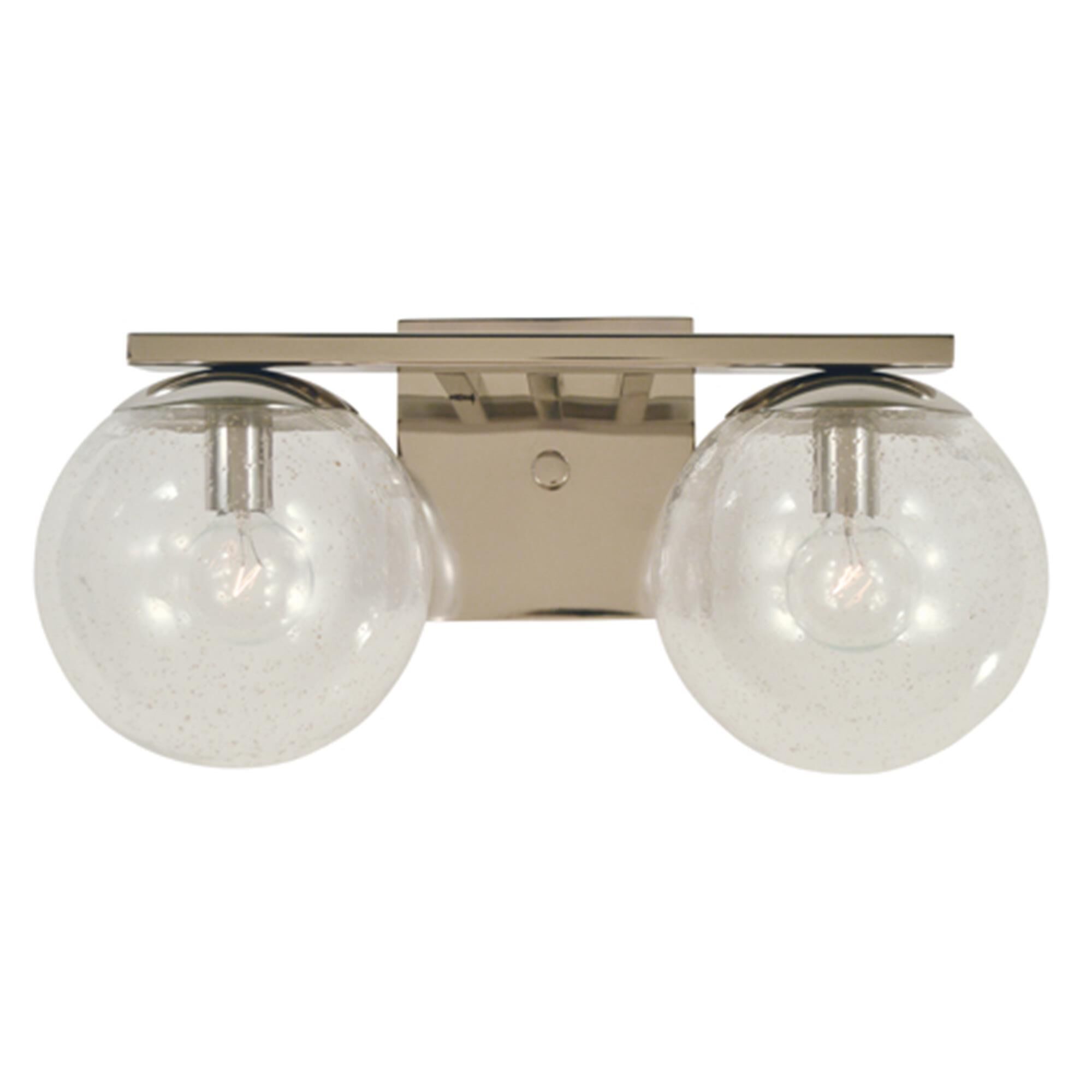 Shown with Clear Seedy Glass Globe shade
