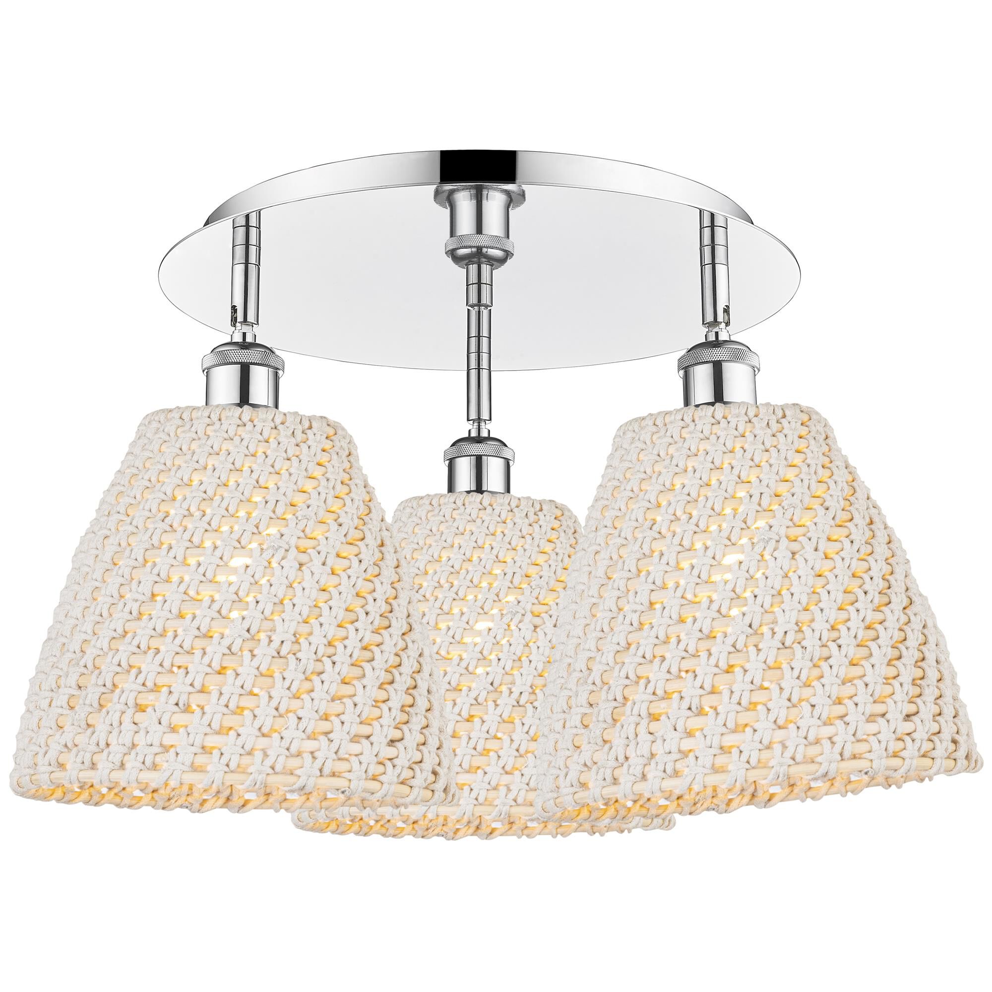 Shown in Polished Chrome finish and Natural shade