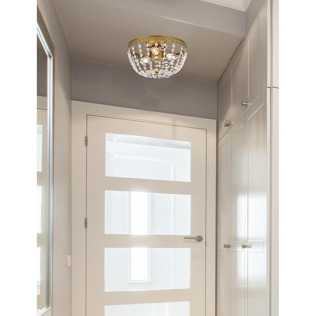 Kylie 12 Inch 3 Light Flush Mount by Elegant Lighting