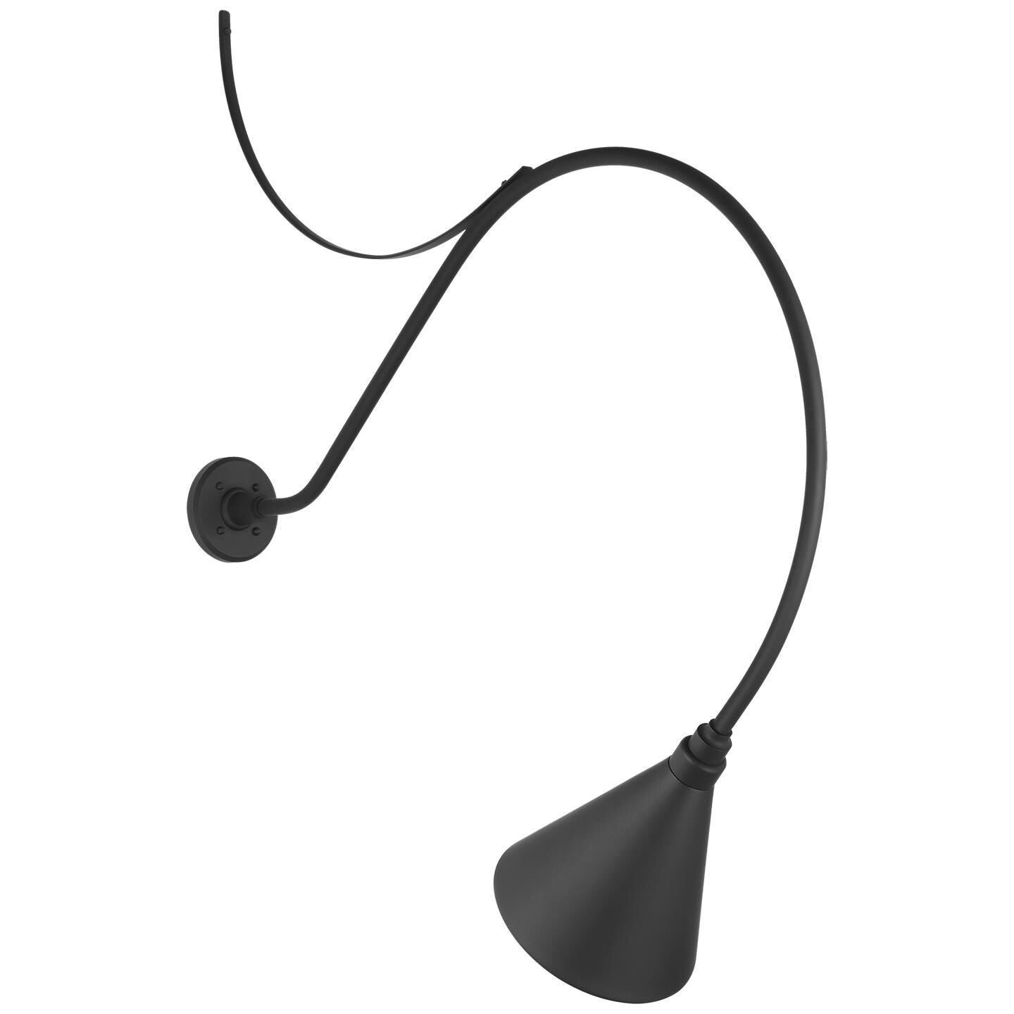 Shown in Matte Black finish and Black shade