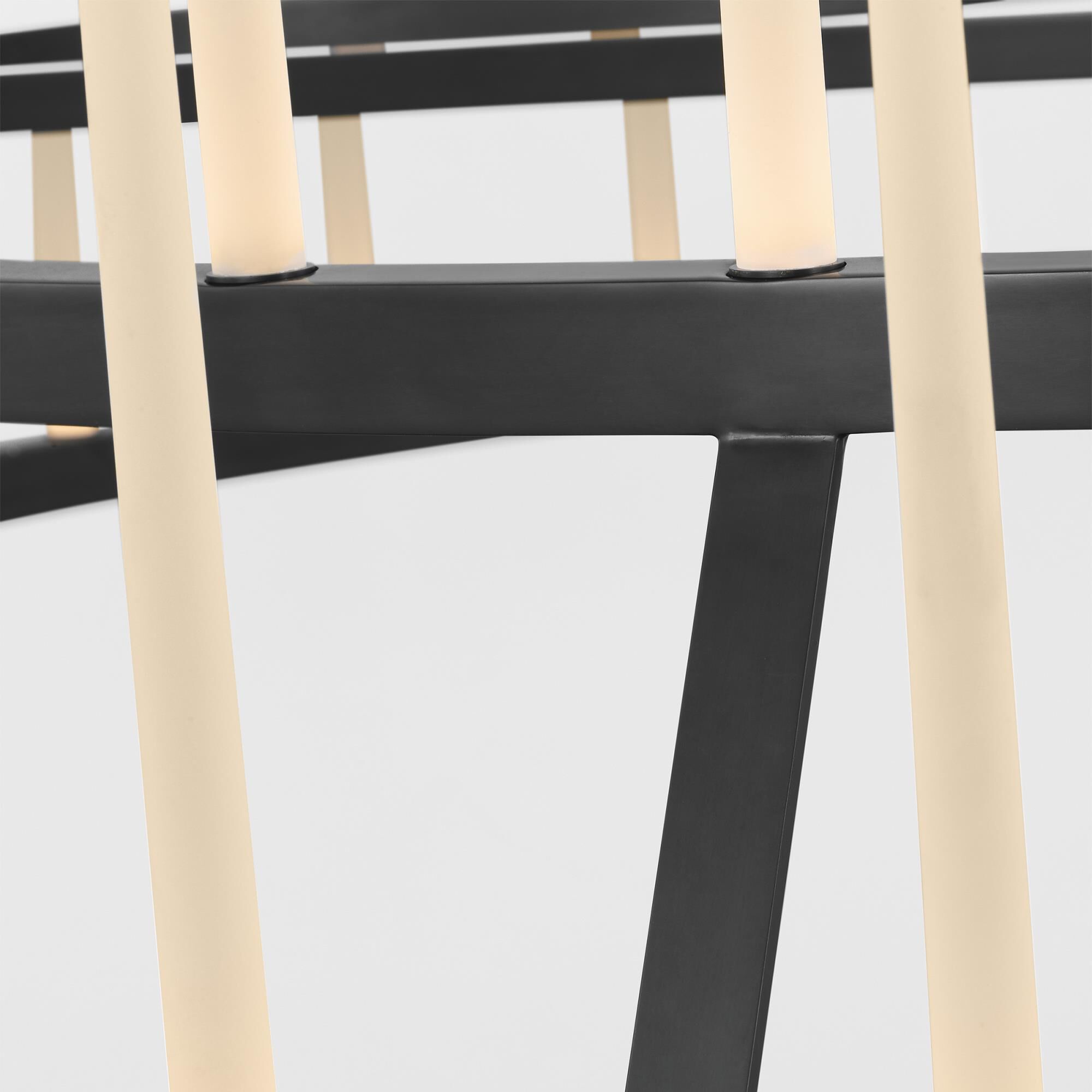 Shown in Bronze finish and Etched glass