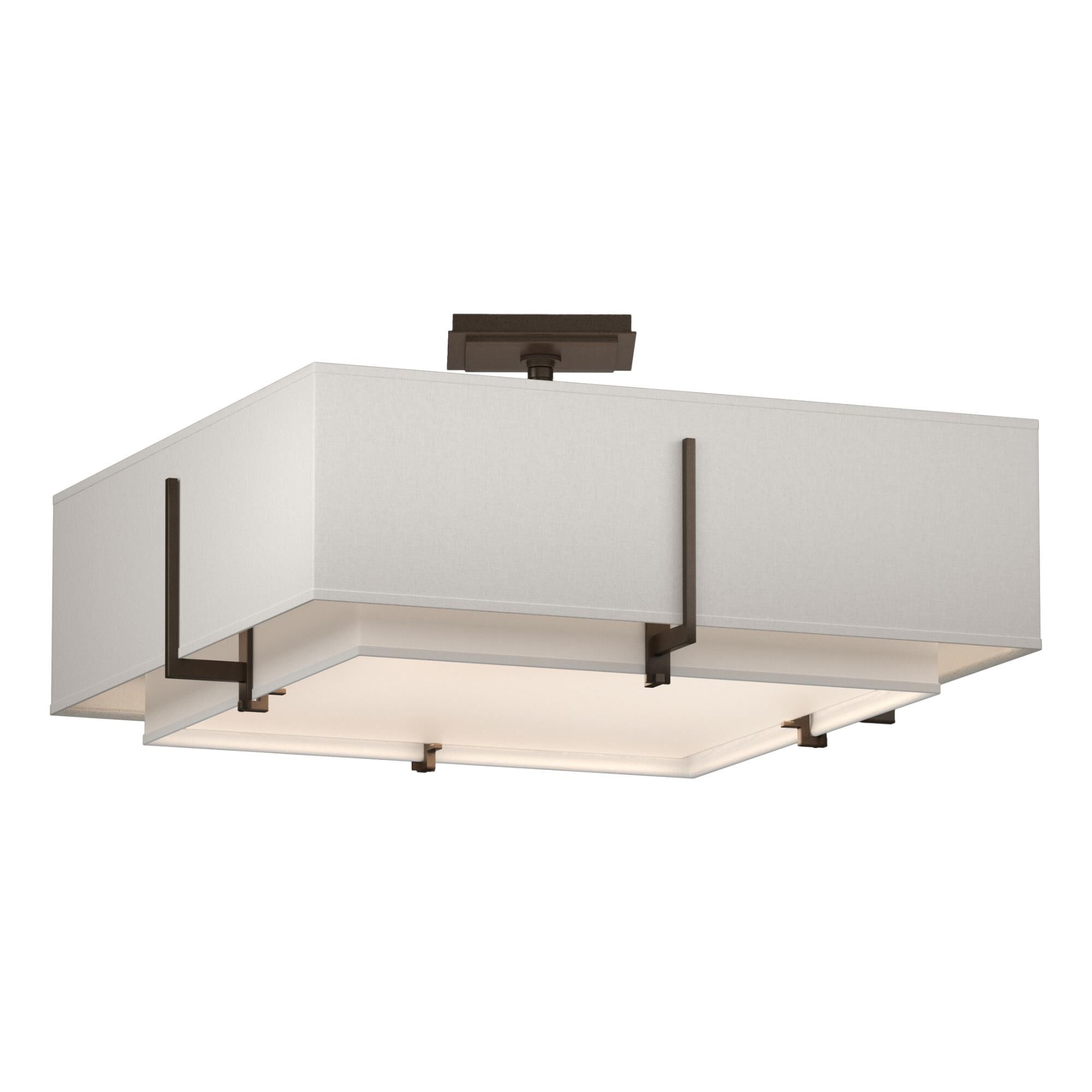 Exos 20 Inch 4 Light Semi Flush Mount by Hubbardton Forge