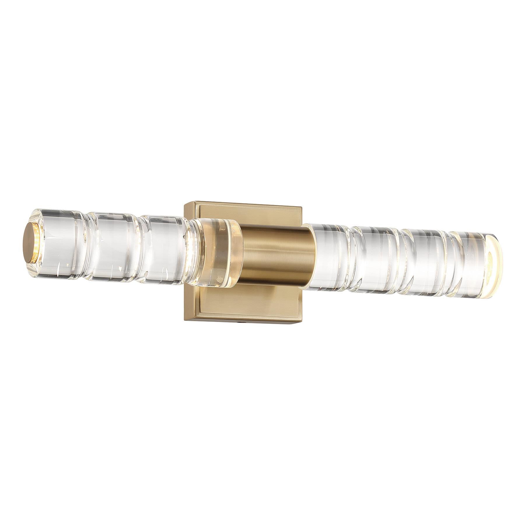 Shown in Noble Brass finish and K9 crystal and K9 Crystal glass