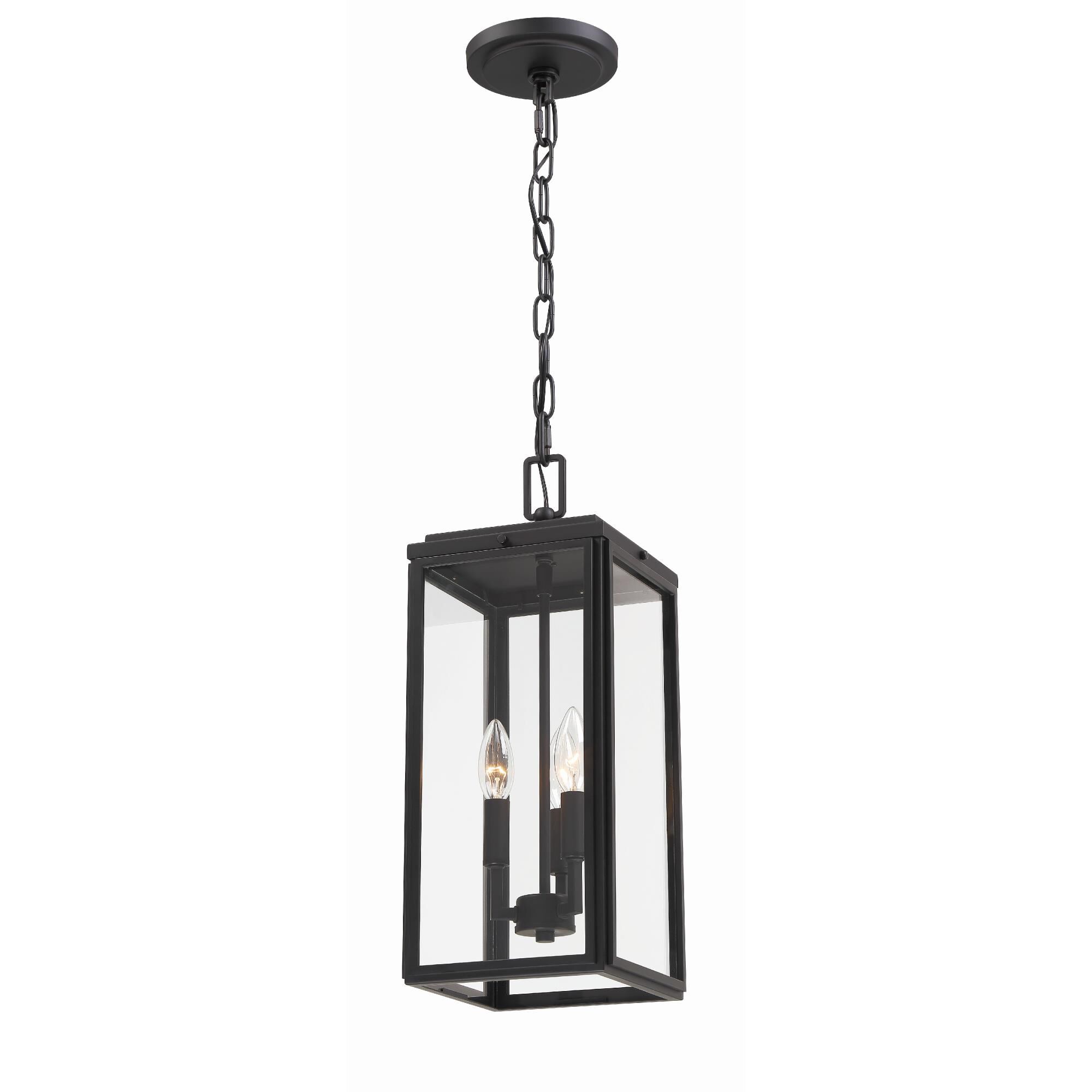Shown in Matte Black finish and Clear glass and Clear Glass shade