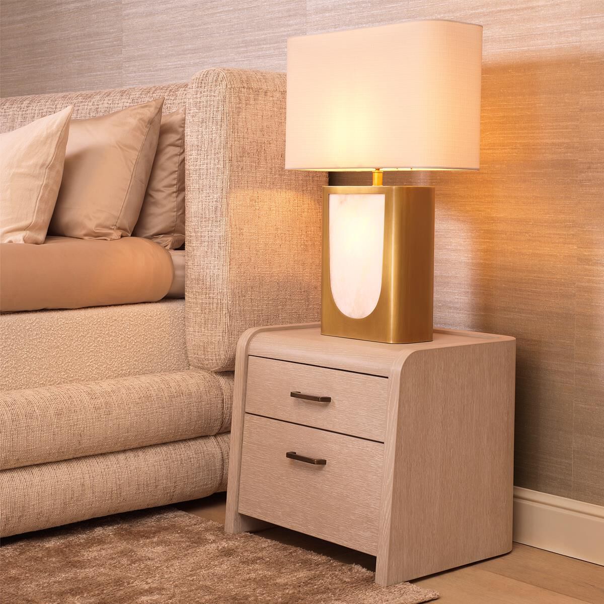 Shown in Washed Oak Veneer, Medium Bronze finish