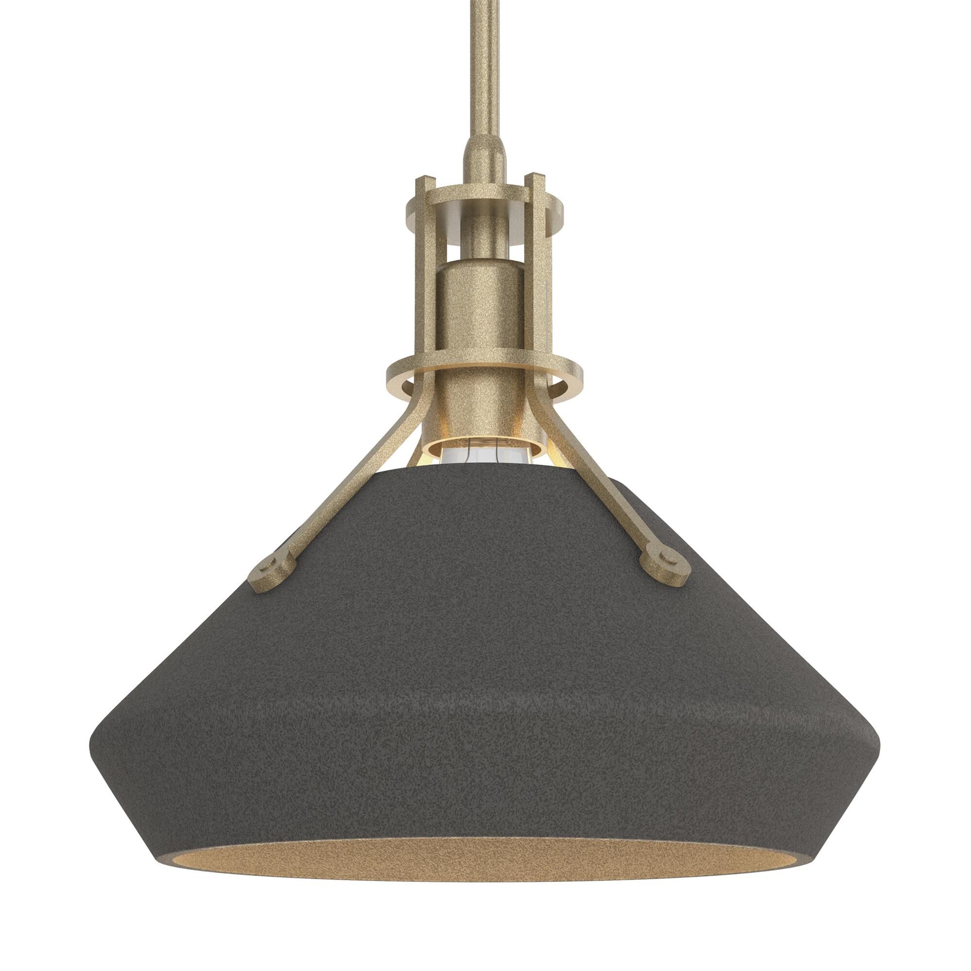 Shown in Soft Gold finish and Natural Iron  accent