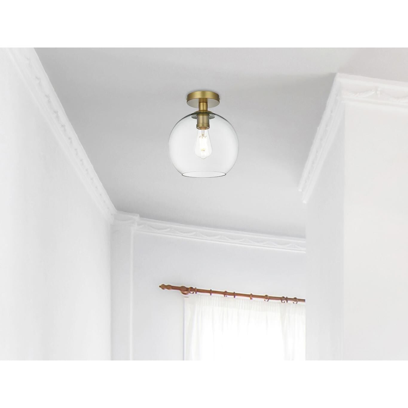 Shown in Satin Gold And Clear finish