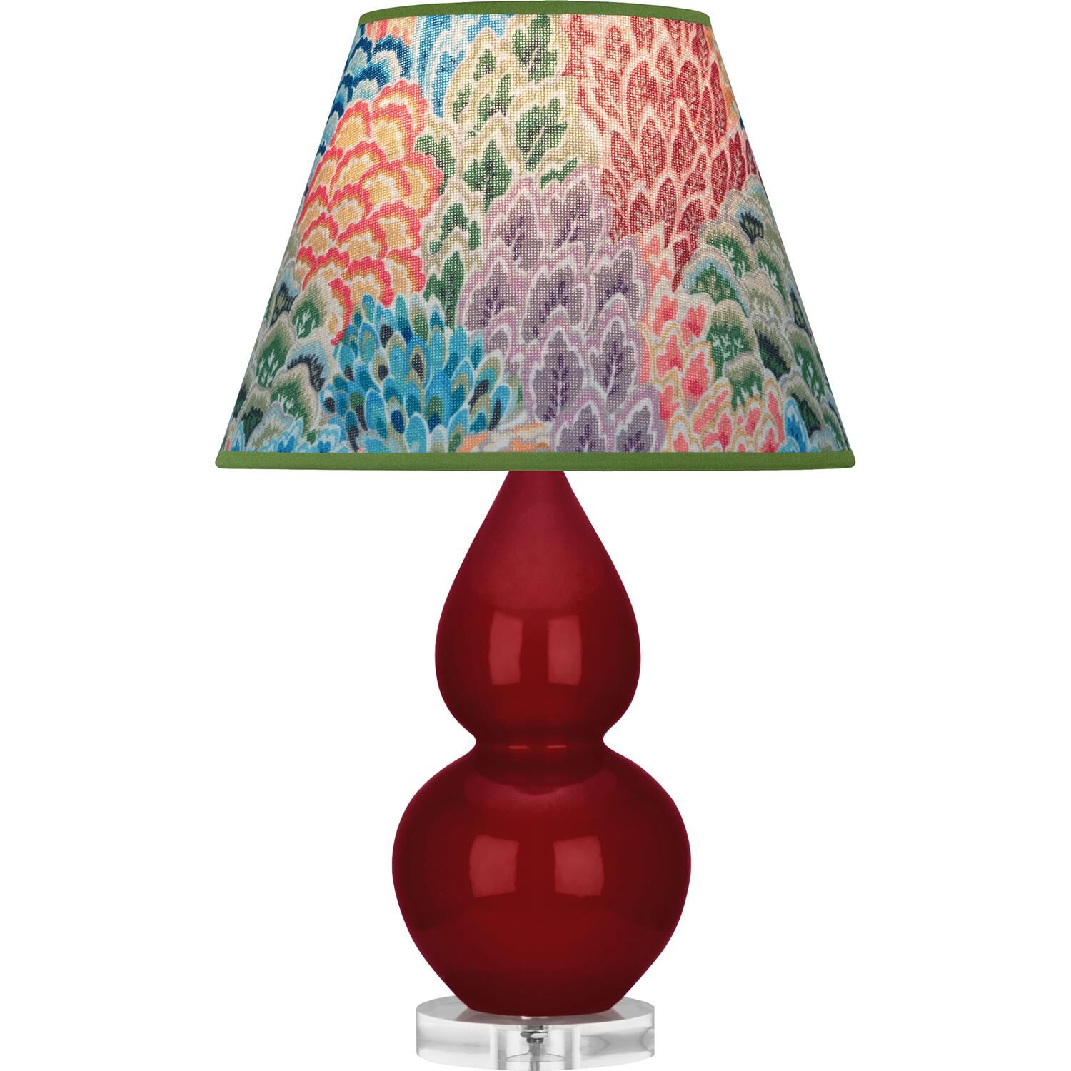 Shown in Sangria finish and Multicolor shade and Lucite accent