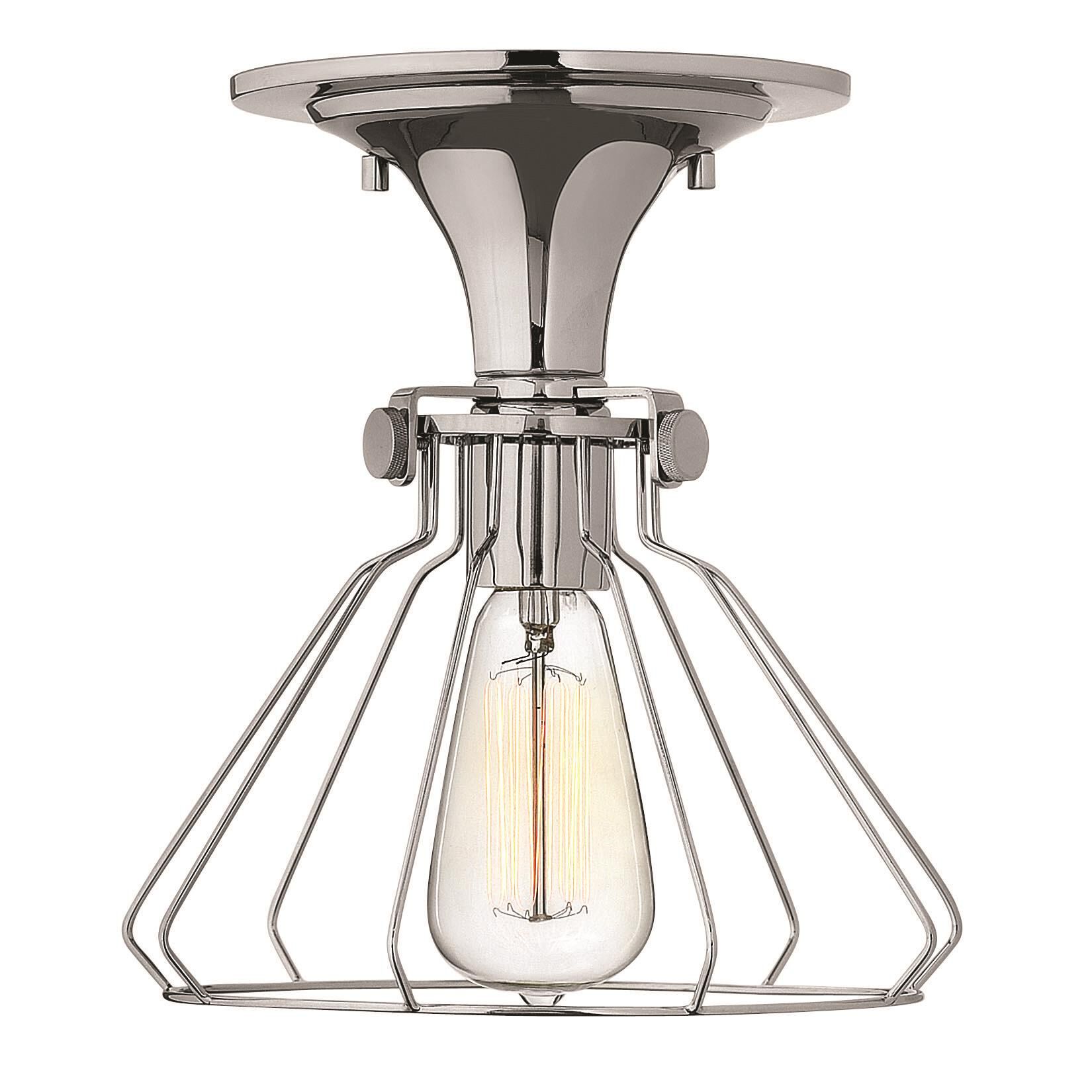 Shown in Chrome finish and Chrome Wire shade