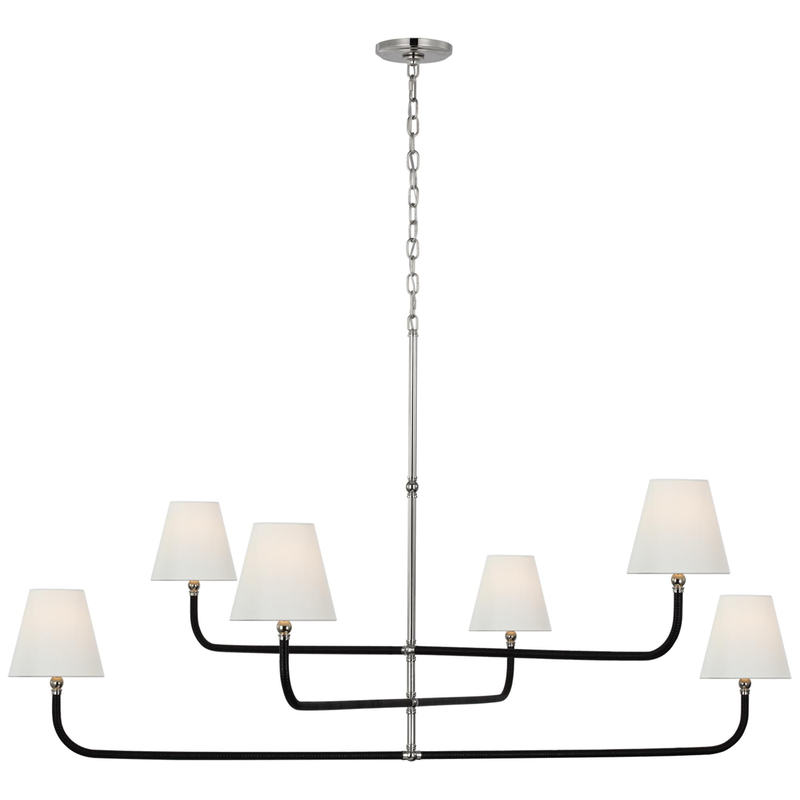 Chapman and Myers Basden 60 Inch 6 Light LED Chandelier by Visual Comfort Signature Collection