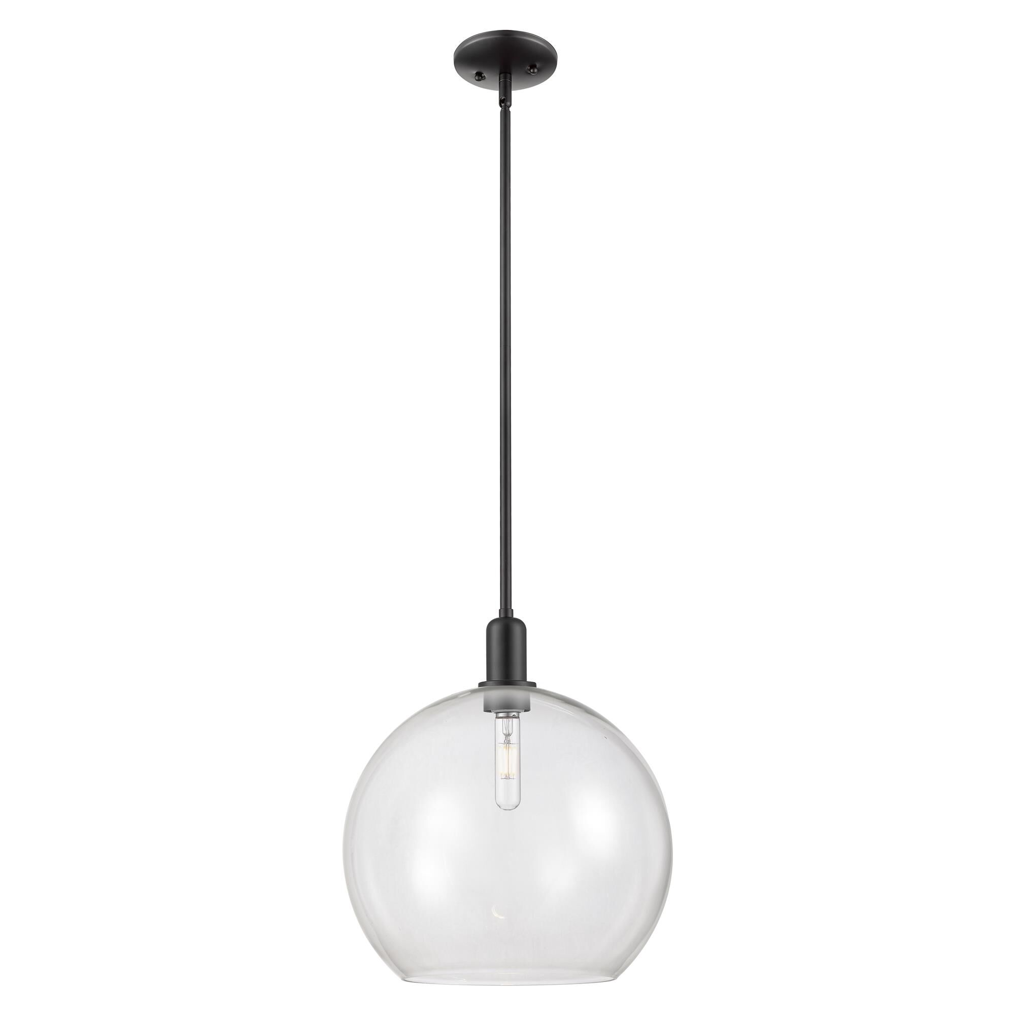 Shown in Matte Black finish and Clear glass