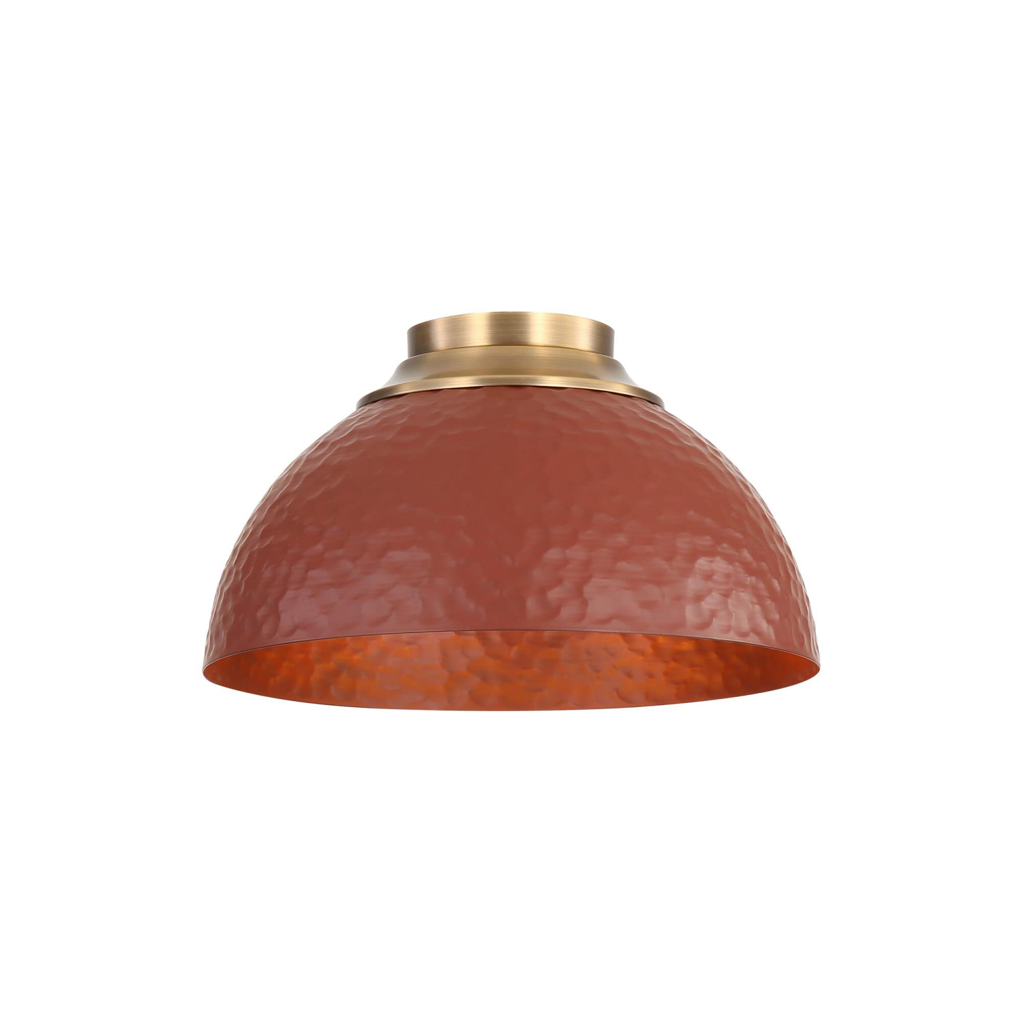 Shown in Modern Brass finish and Russet Clay shade