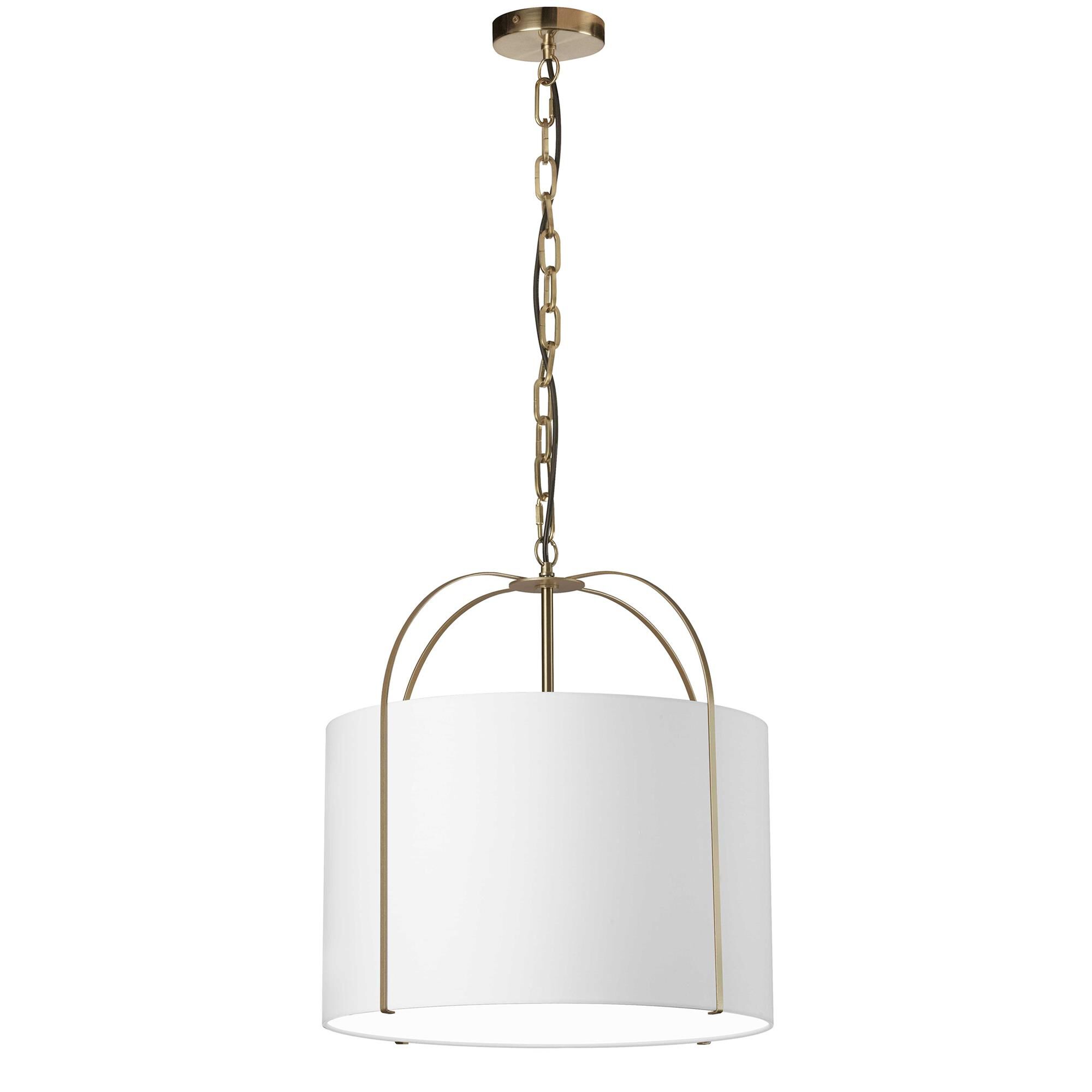 Shown in White finish and White shade