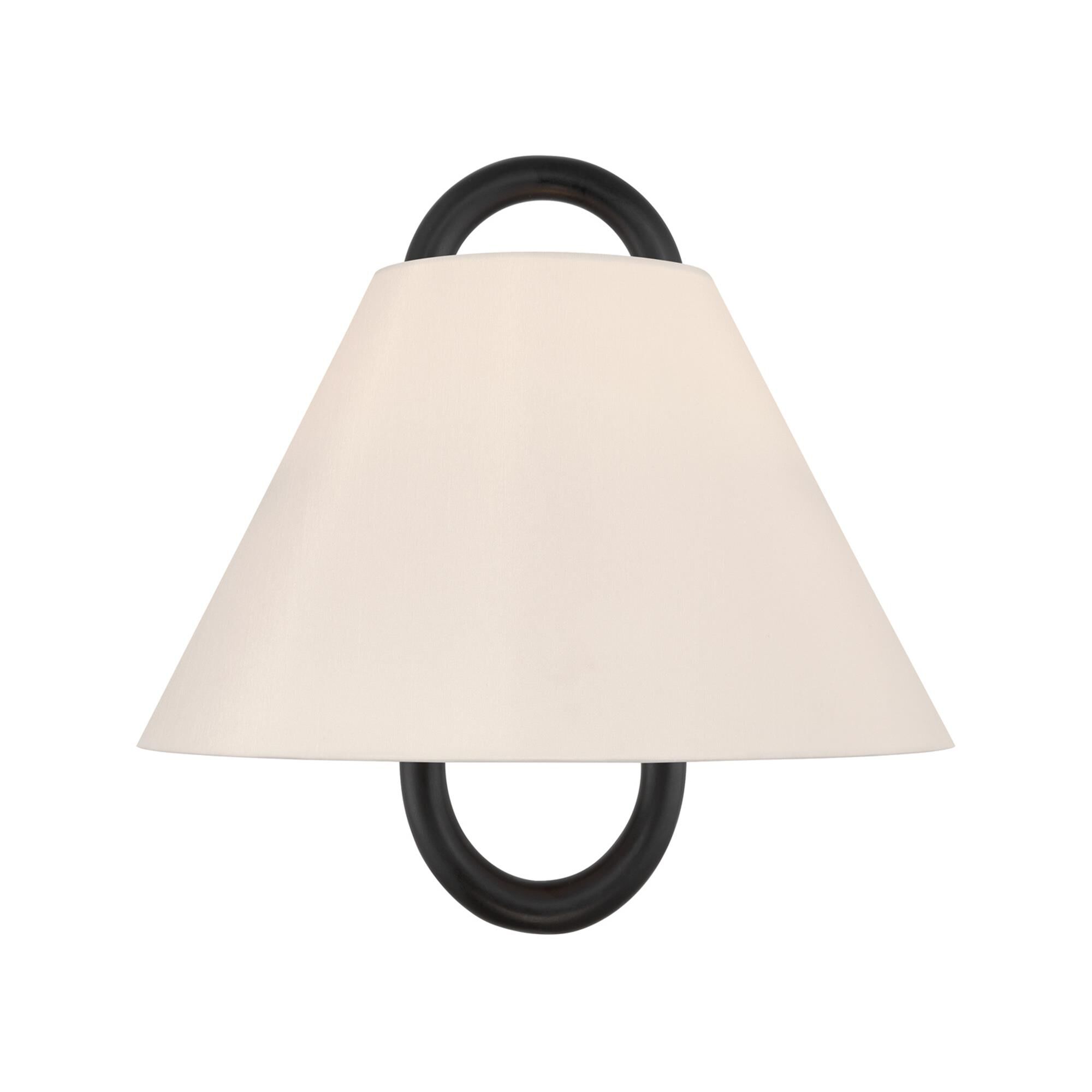 Shown in Vibrant Gold finish and Fabric glass and Fabric shade