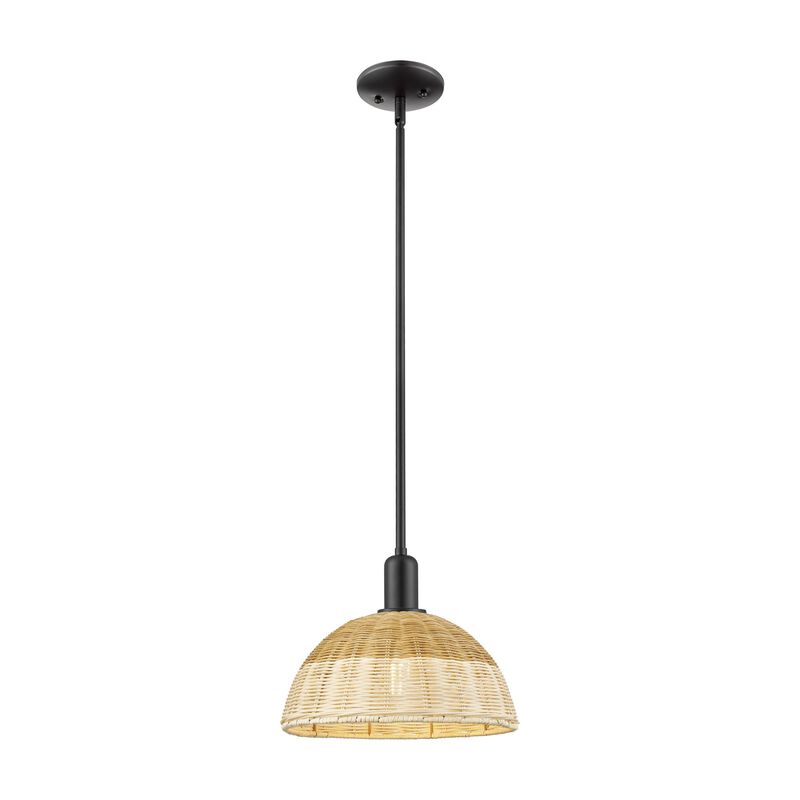 Bruno Marashlian Natural Ballston Dome 12 Inch Mini Pendant by Innovations Lighting