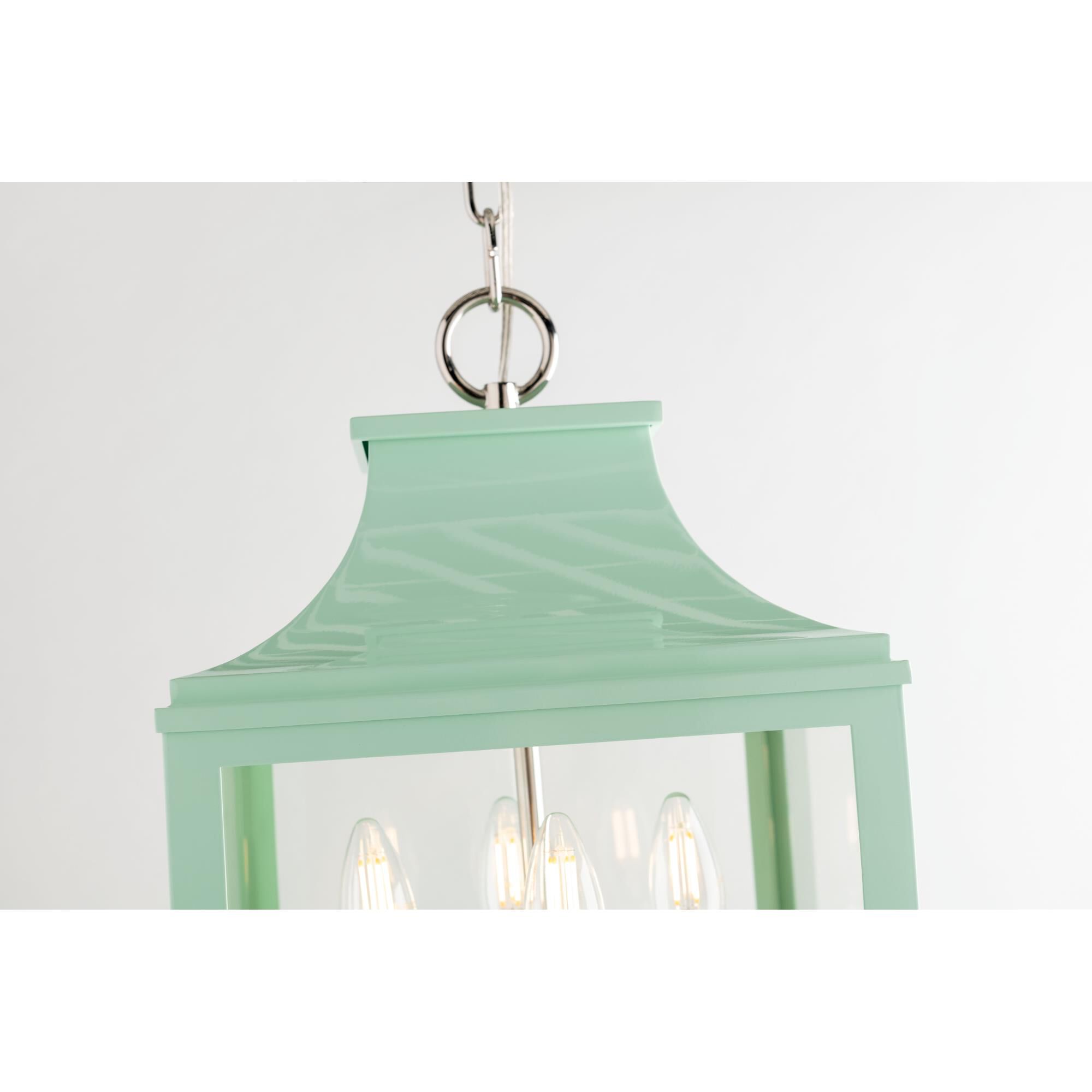 Shown in Polished Nickel-Mint finish and Clear glass