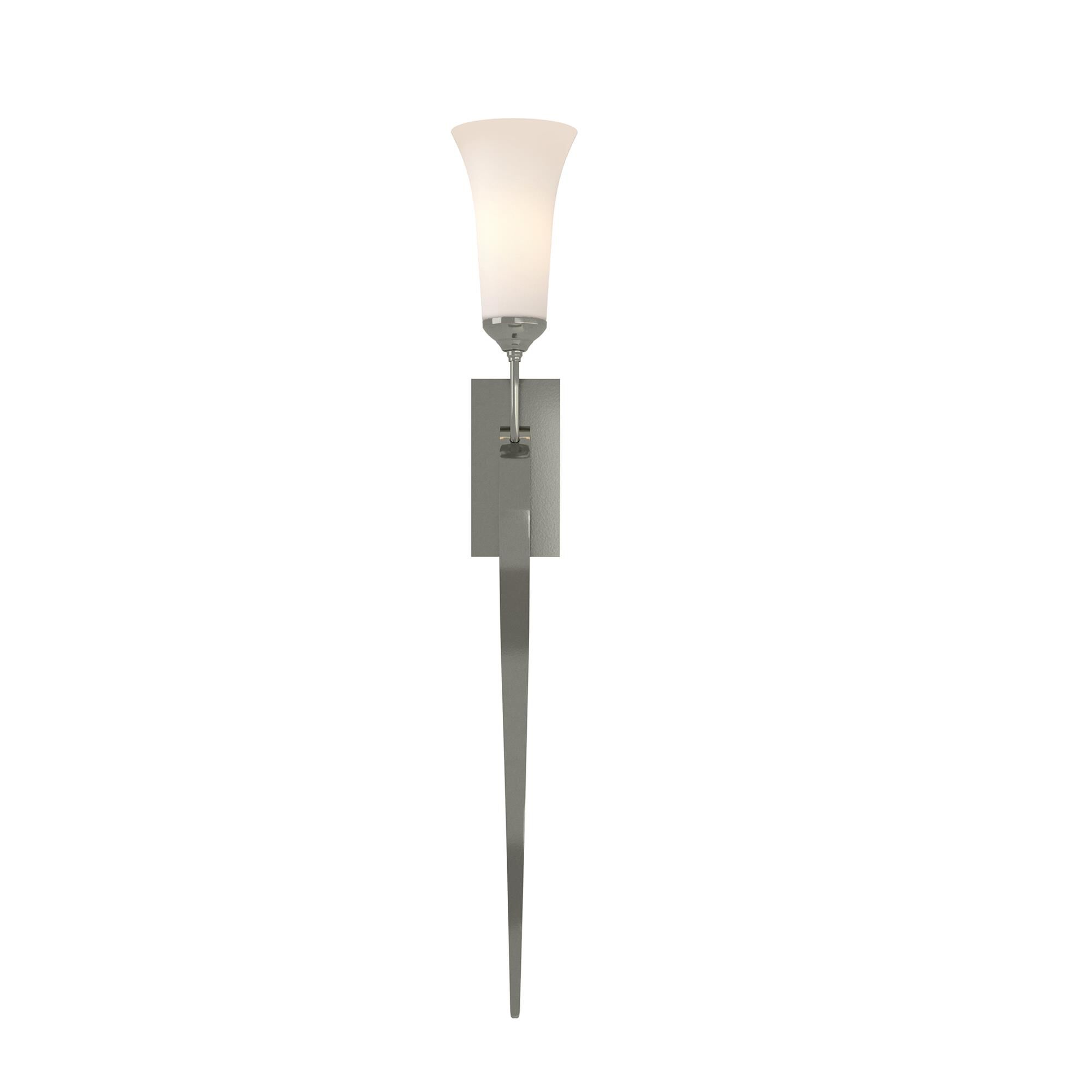 Shown in Sterling finish and Opal glass