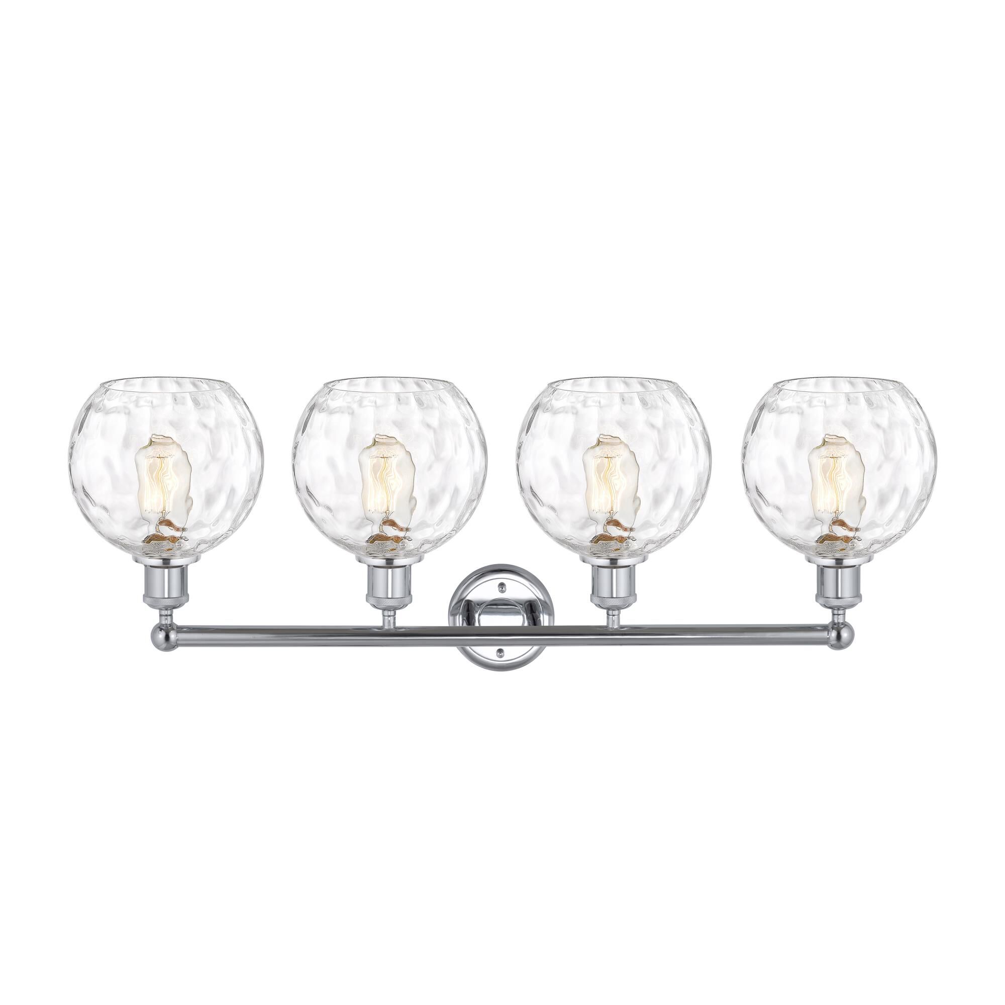 Shown in Polished Chrome finish and Clear glass