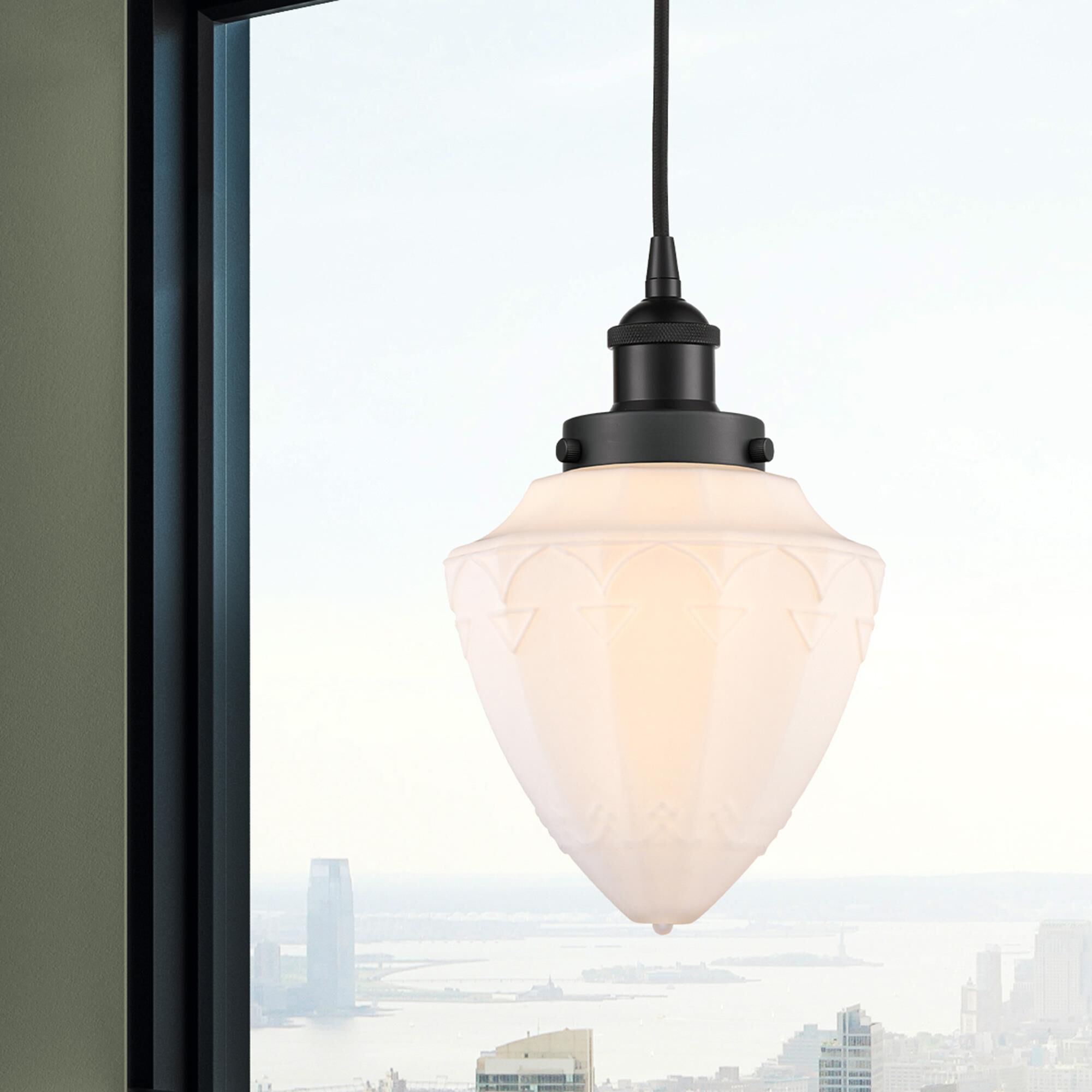 Shown in Matte Black finish and Matte White Cased Small Bullet glass