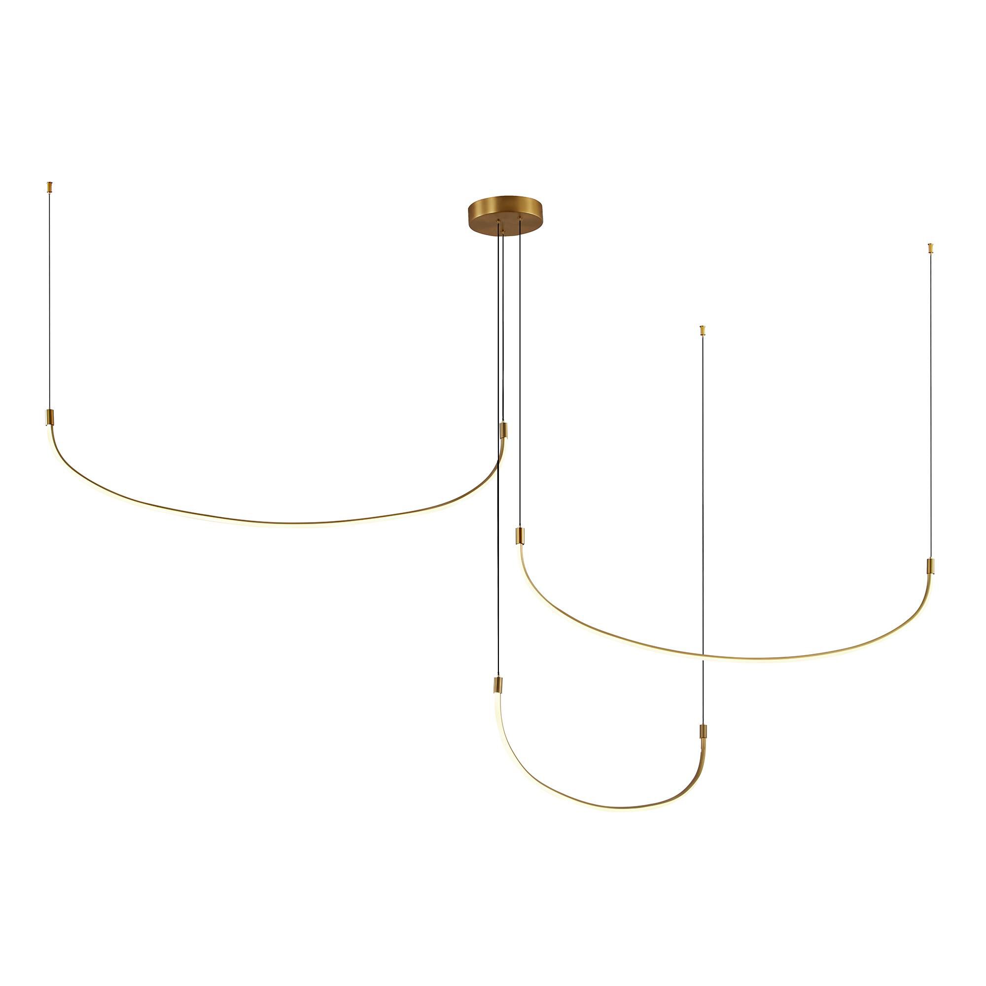 Ryan Pauly Talis 90 Inch Multi Light Pendant by Kuzco Lighting