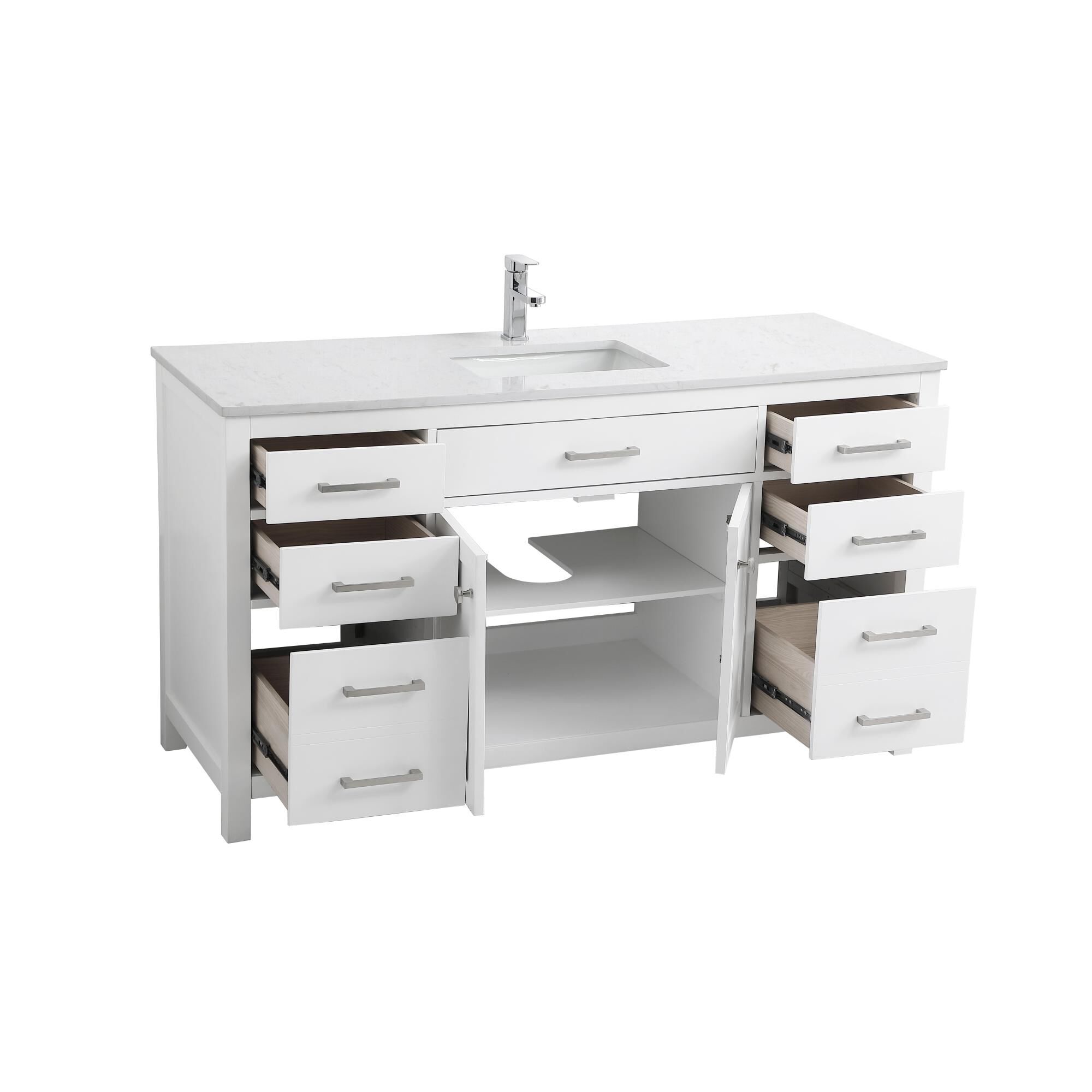Lewis 60 Inch Bath Vanity by Elegant Decor