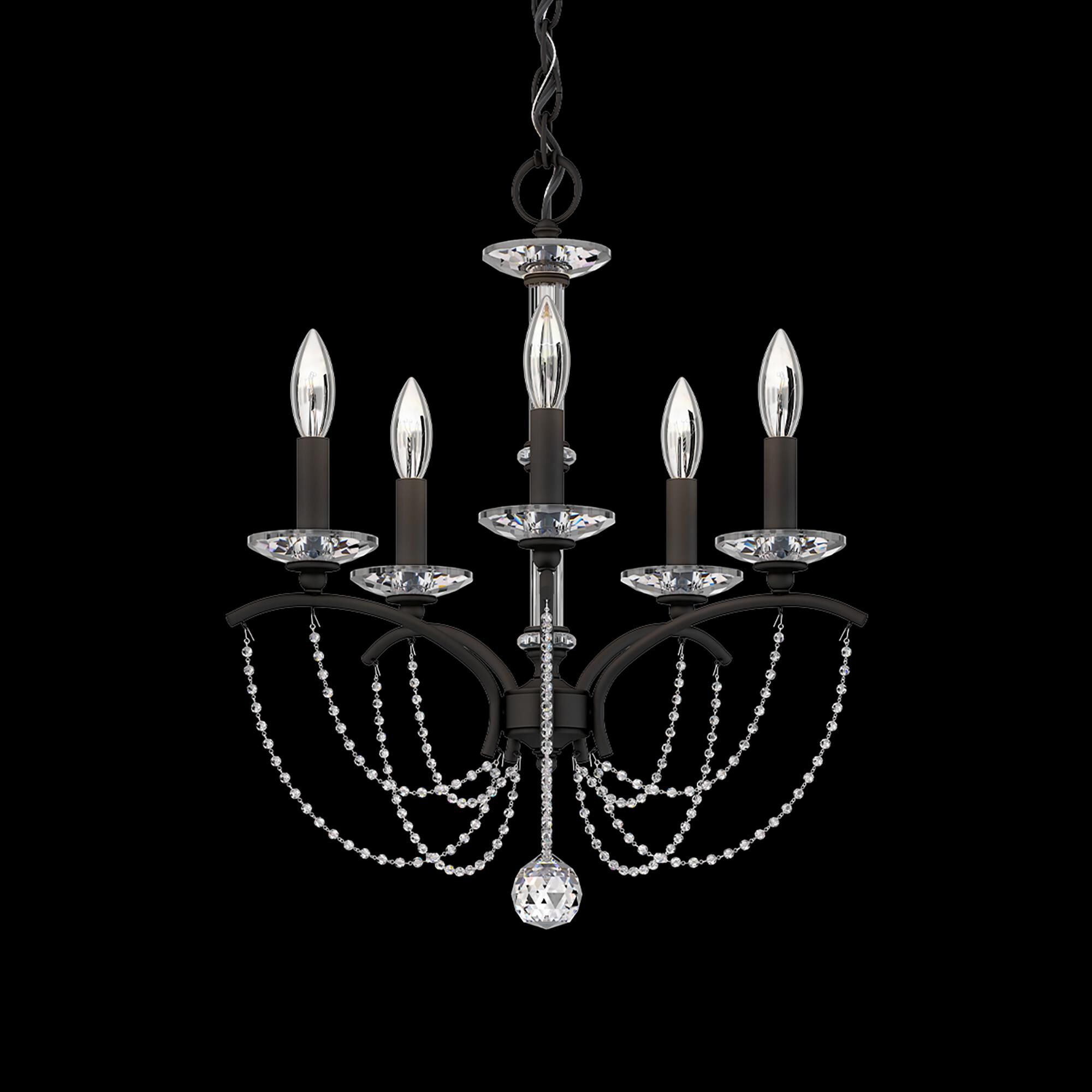 Shown in Black finish and Clear Optic crystal