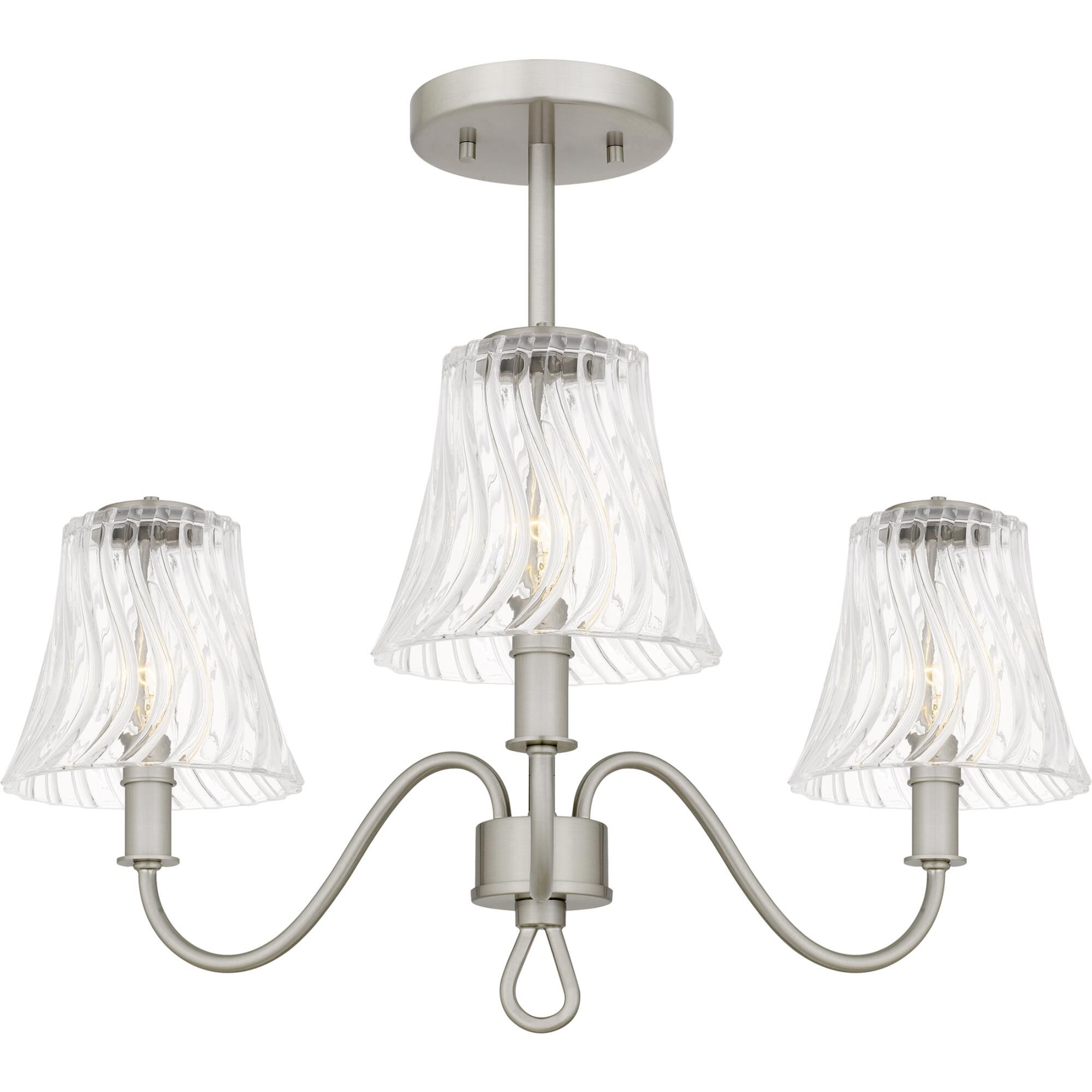Mckinney 22 Inch Semi Flush Mount by Quoizel