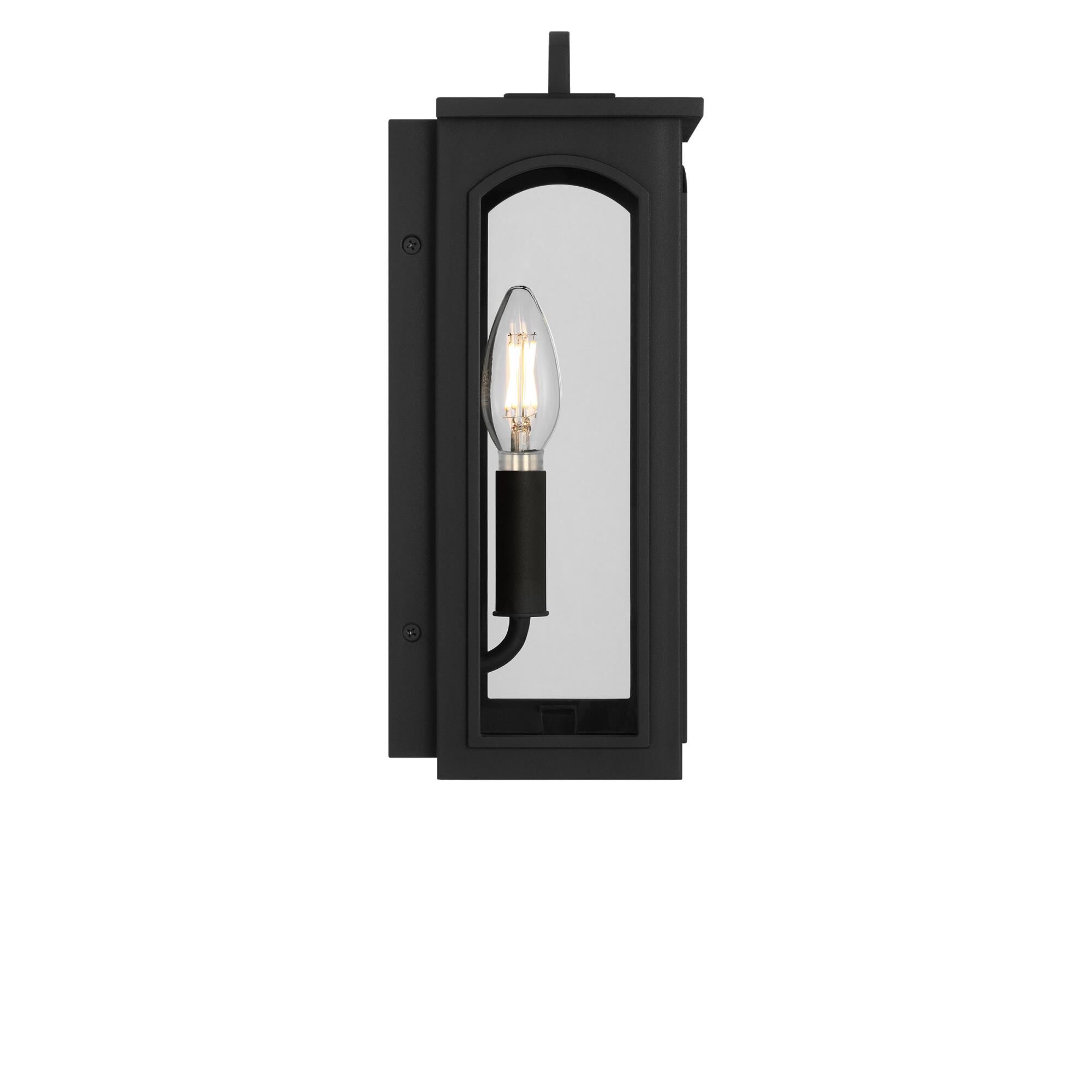 Shown in Textured Black finish and Clear glass