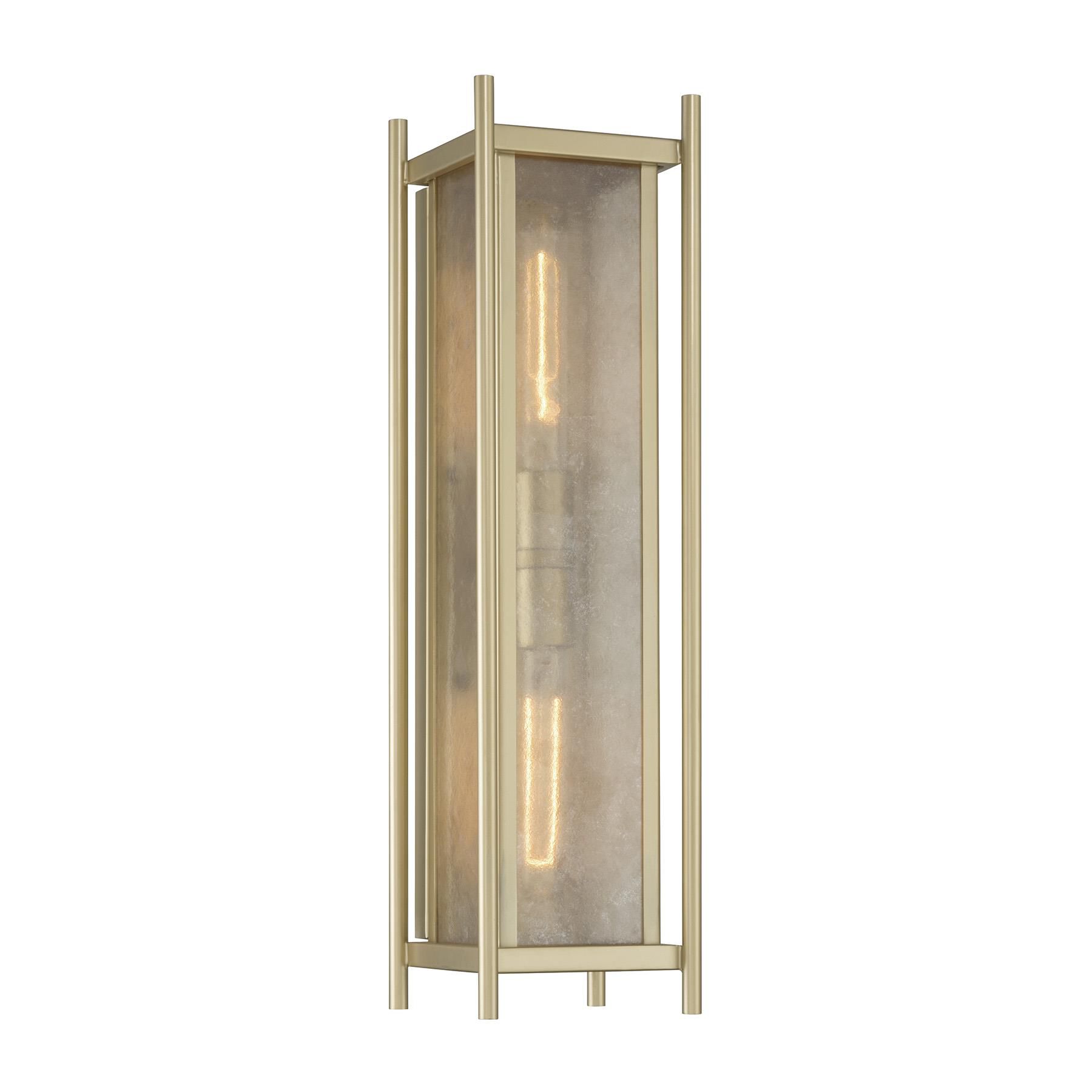Shown in Serene Brass finish and Clear Mica glass