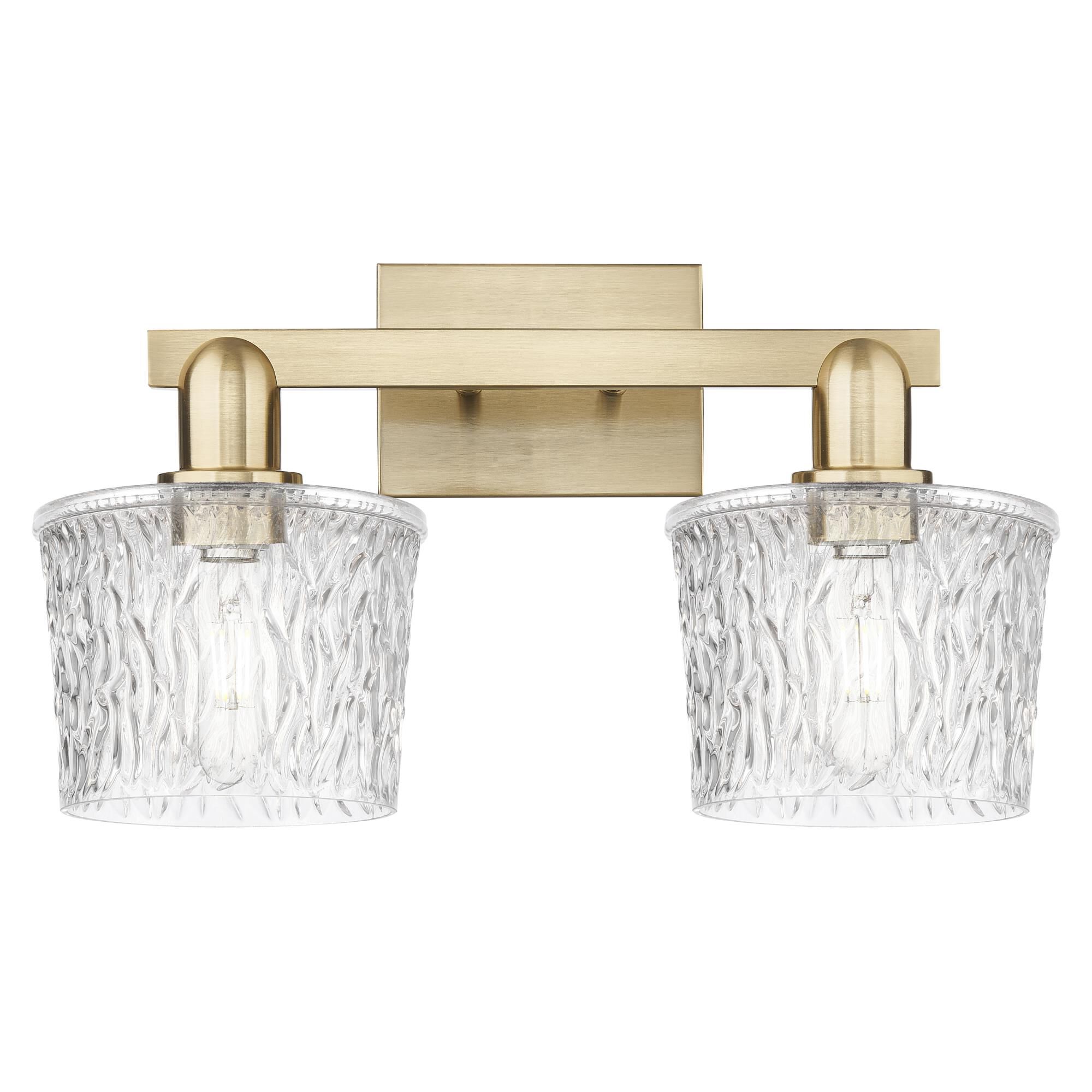 Shown in Champagne Bronze finish and Clear glass