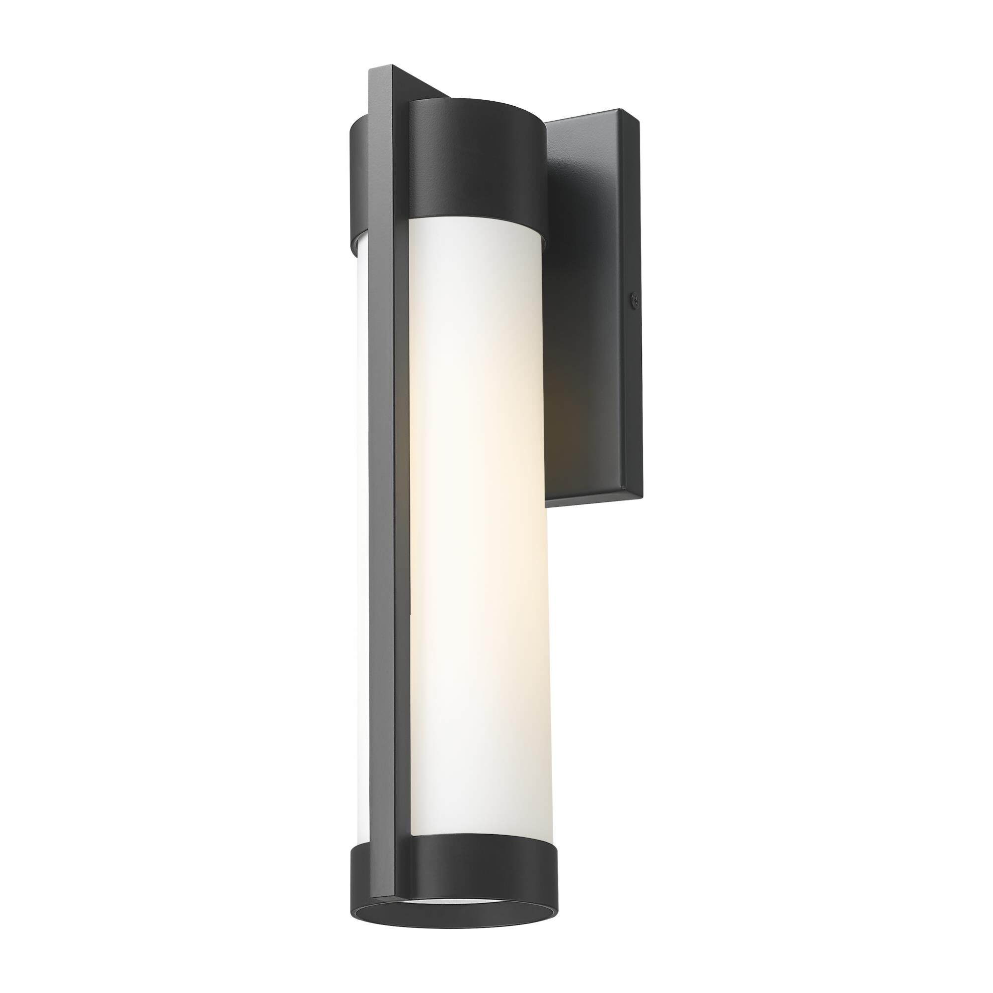 Shown in Matte Black finish and White shade