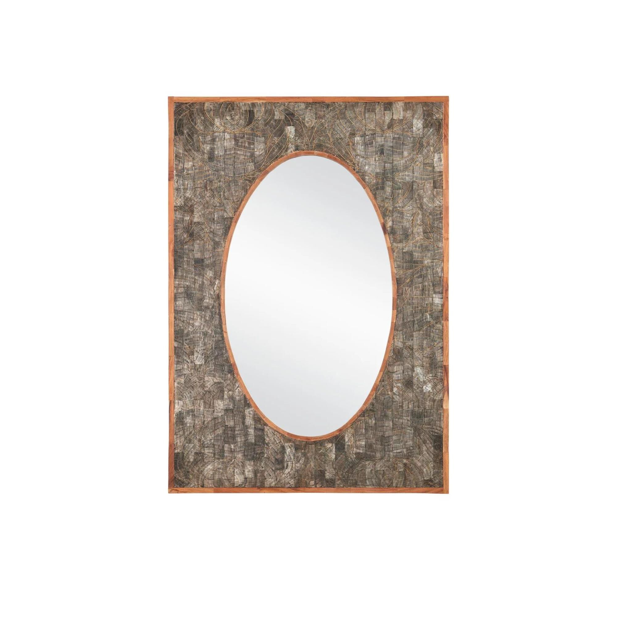 Ebba 29 Inch Decorative Mirror by Currey and Company